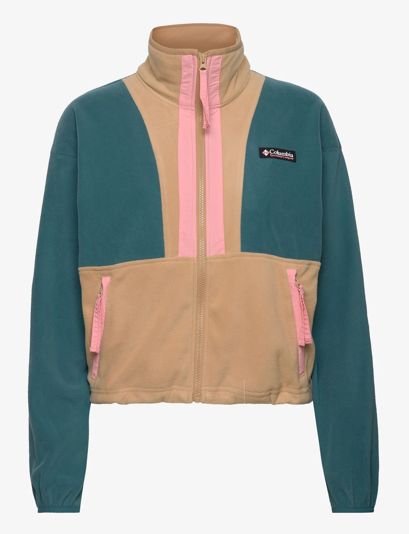 Columbia Sportswear - W Back Bowl Fleece - mid layer jackets - cloudburst, canoe, salmon rose - 0