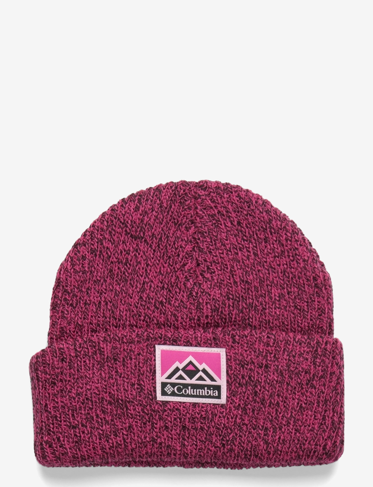 Columbia Sportswear - Youth Whirlibird Cuffed Beanie - beanies - pink ice, black marled, mountains - 0