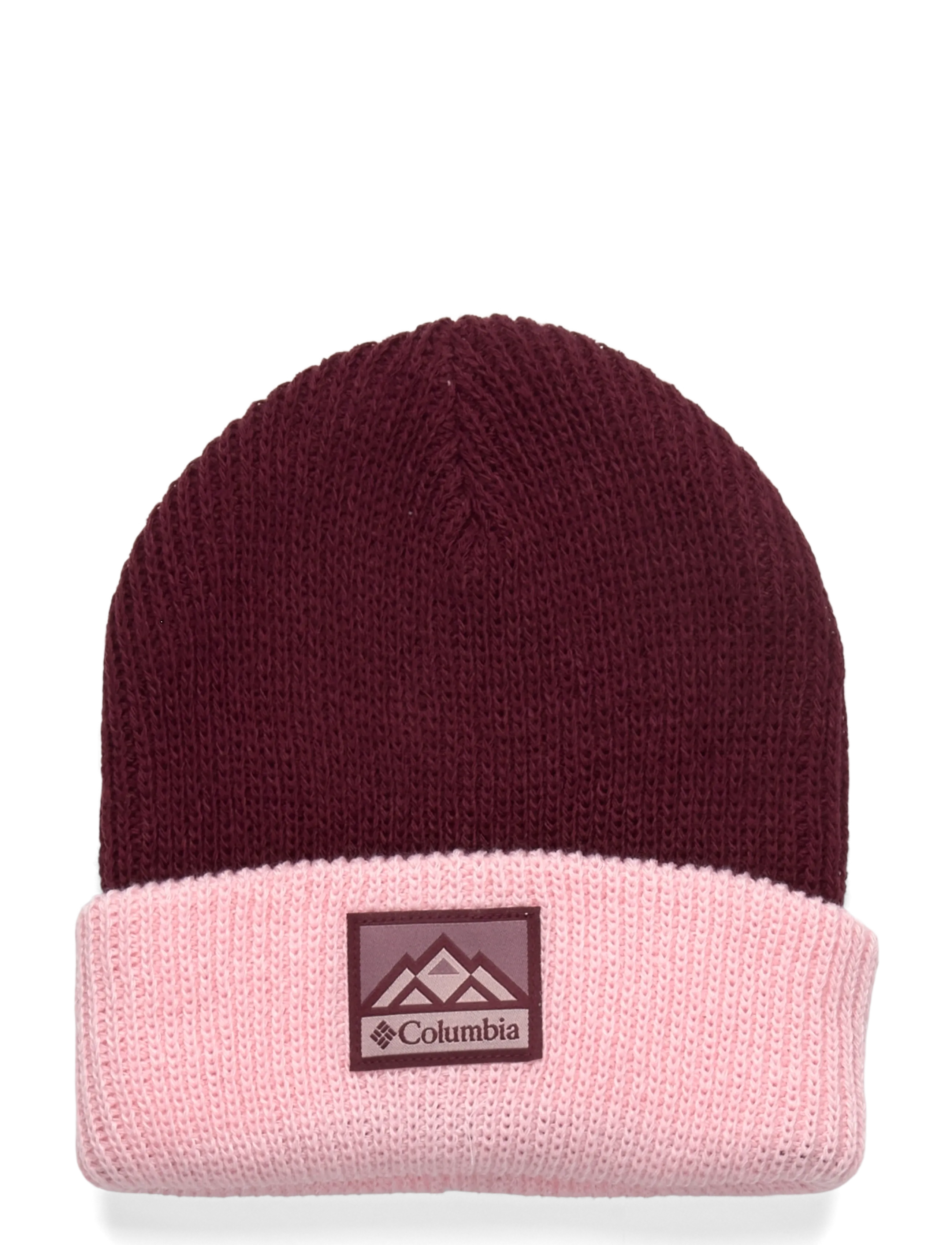 Columbia Sportswear Youth Whirlibird Cuffed Beanie - Columbia Sportswear - RICH WINE, SATIN PINK, MOUNTAINS / burgundy