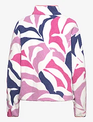 Columbia Sportswear - Helvetia Cropped Half Snap - mid layer jackets - cosmos floristic print, eve, salmon rose - 1