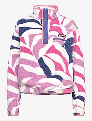 Columbia Sportswear - Helvetia Cropped Half Snap - mid layer jackets - cosmos floristic print, eve, salmon rose - 2