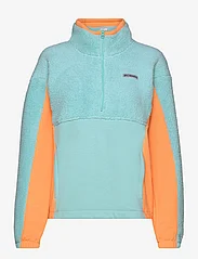 Columbia Sportswear - Columbia Trek Hybrid Sherpa 1/2 Zip - mid layer jackets - aqua haze, sunset peach - 0