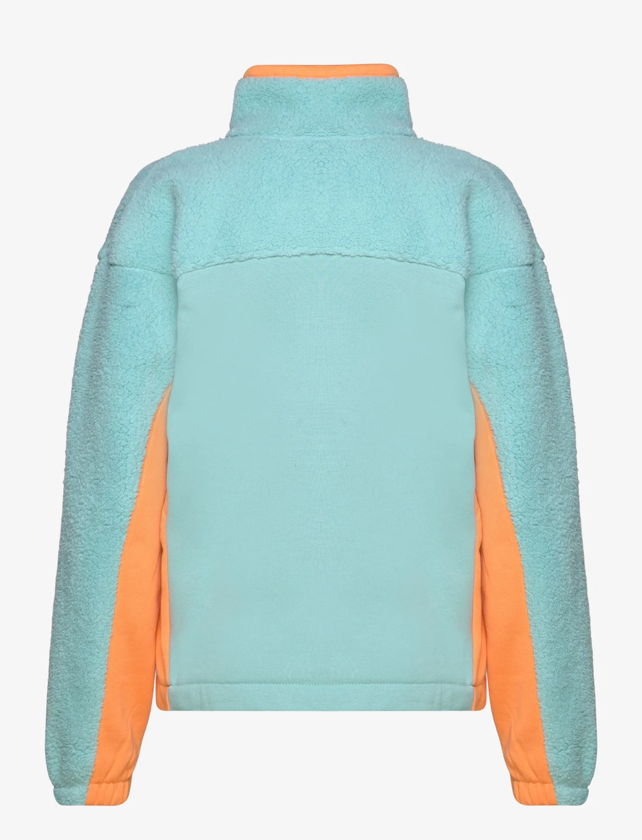 Columbia Sportswear - Columbia Trek Hybrid Sherpa 1/2 Zip - mid layer jackets - aqua haze, sunset peach - 1