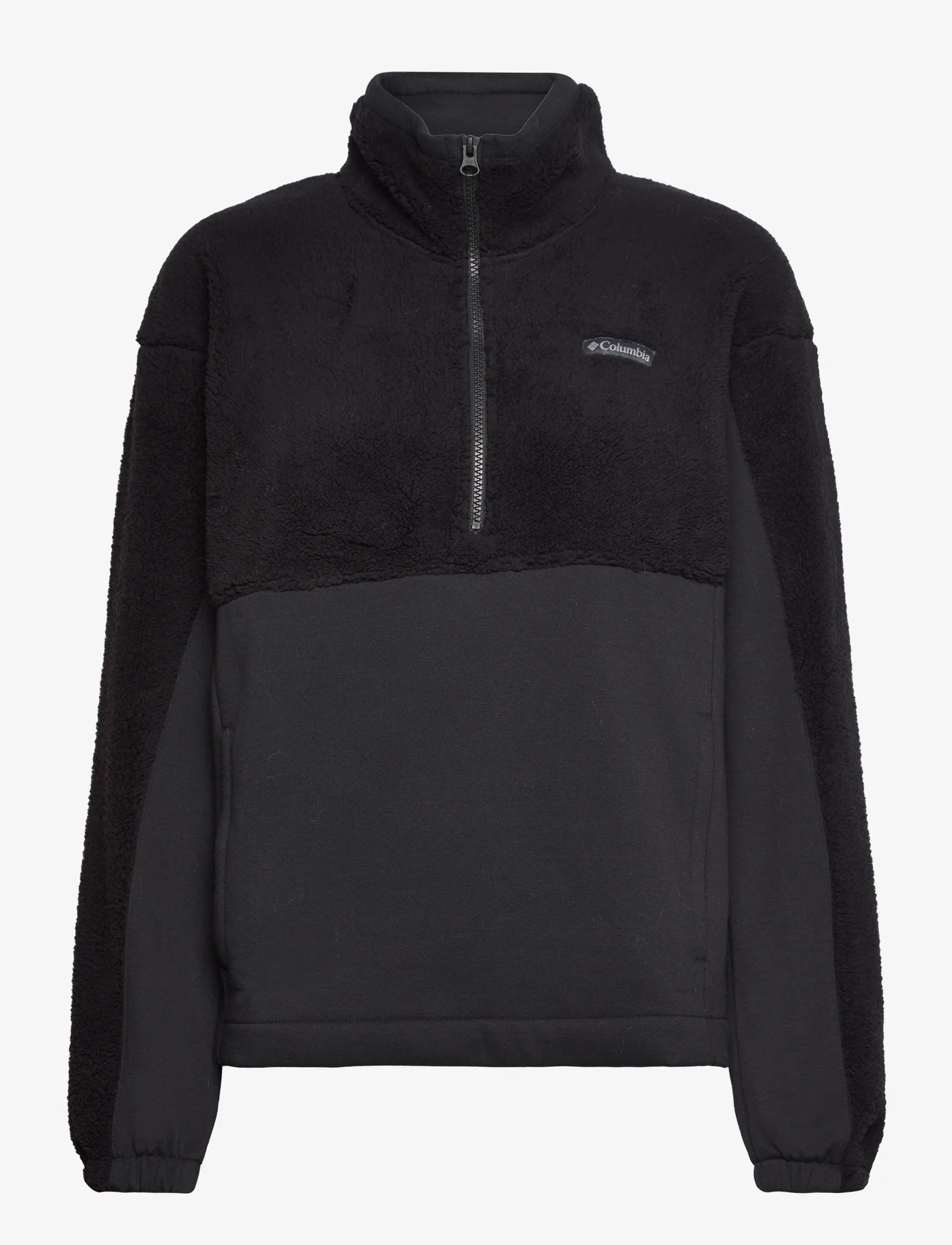 Columbia Sportswear - Columbia Trek Hybrid Sherpa 1/2 Zip - vidurinio sluoksnio striukės - black, chalk - 0