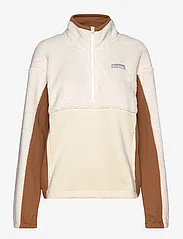 Columbia Sportswear - Columbia Trek Hybrid Sherpa 1/2 Zip - mid layer jackets - chalk, camel brown - 0