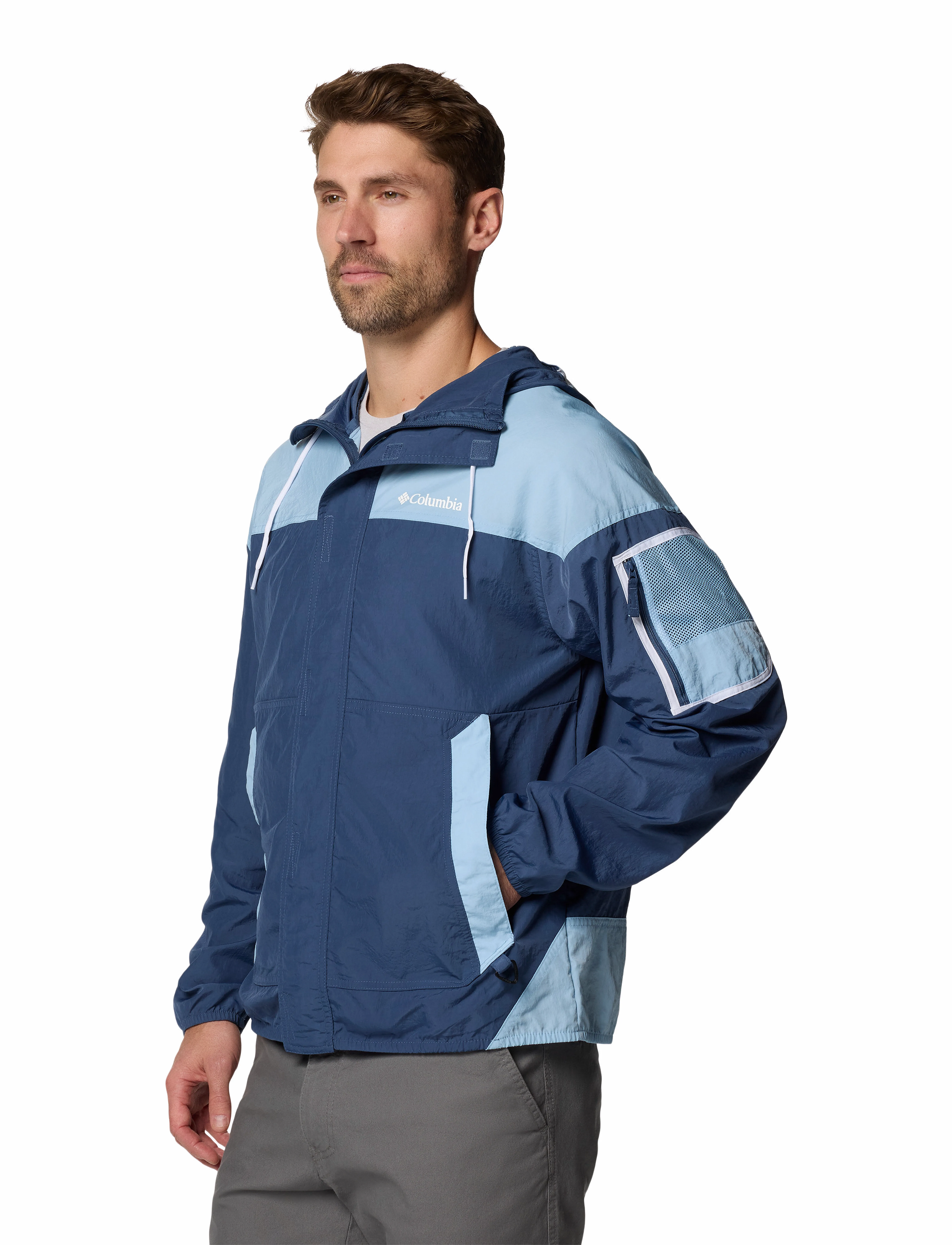 Columbia Sportswear - Challenger II Windbreaker - friluftsjakker - dark mountain, ripple blue - 3