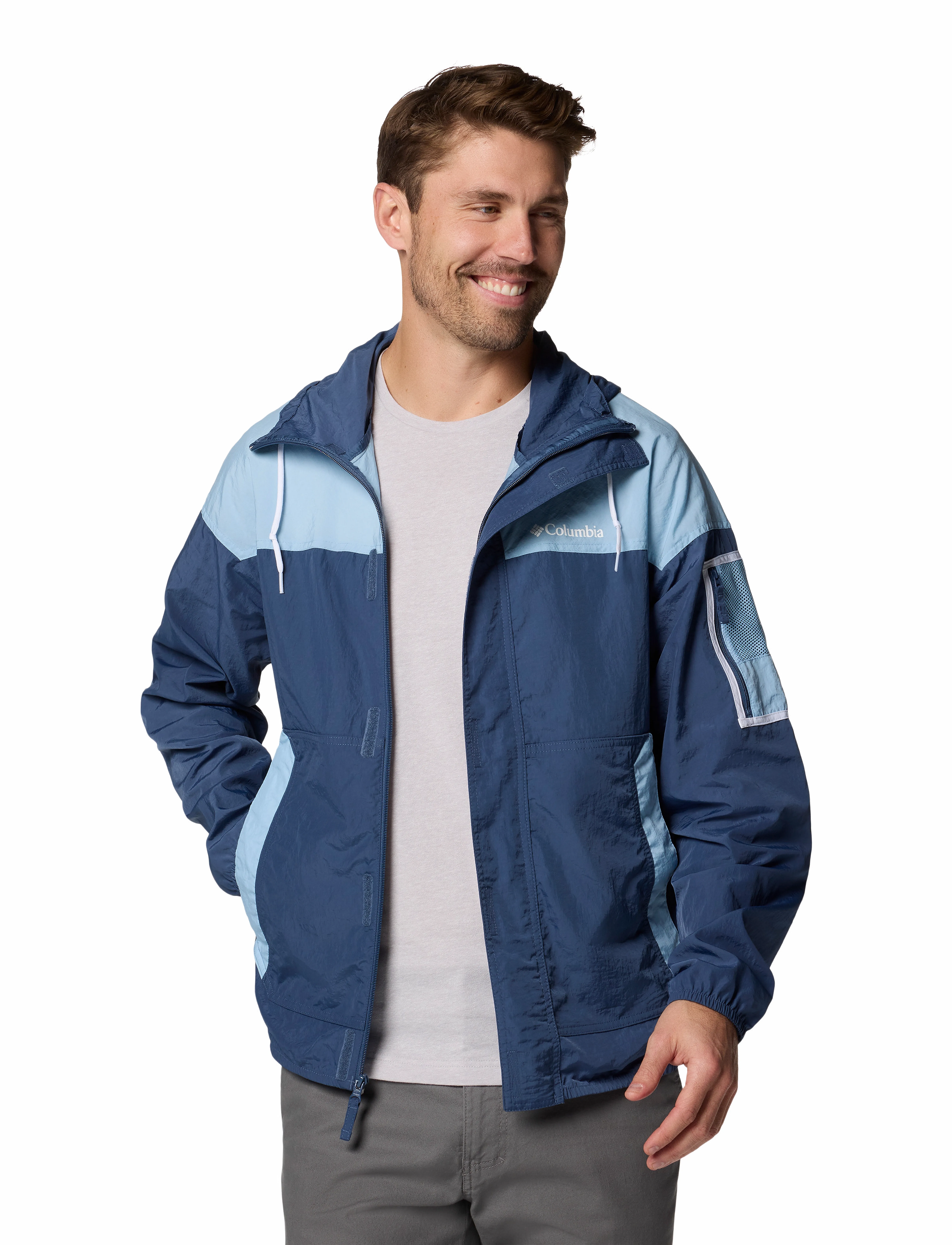 Columbia Sportswear - Challenger II Windbreaker - friluftsjakker - dark mountain, ripple blue - 4