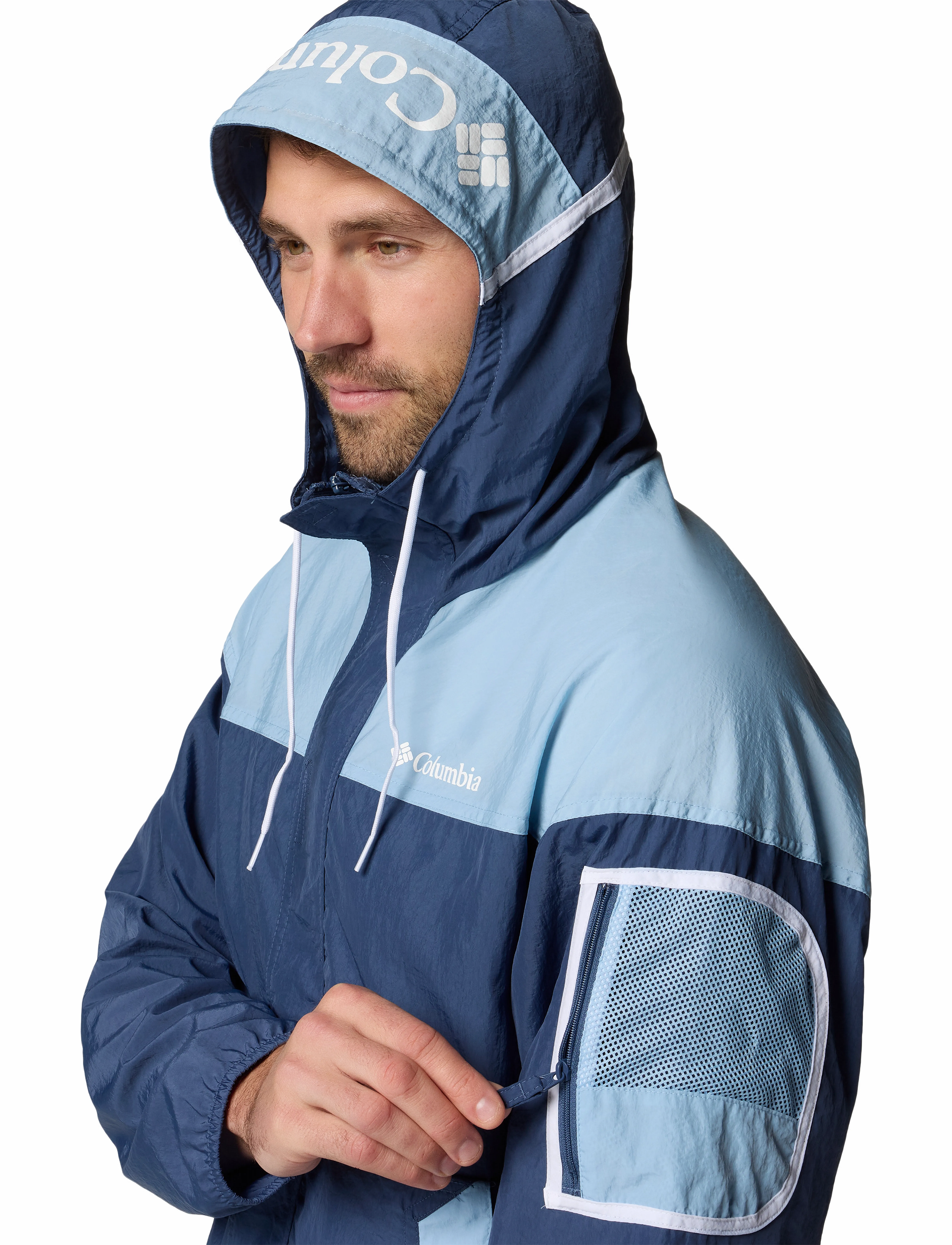 Columbia Sportswear - Challenger II Windbreaker - friluftsjakker - dark mountain, ripple blue - 5