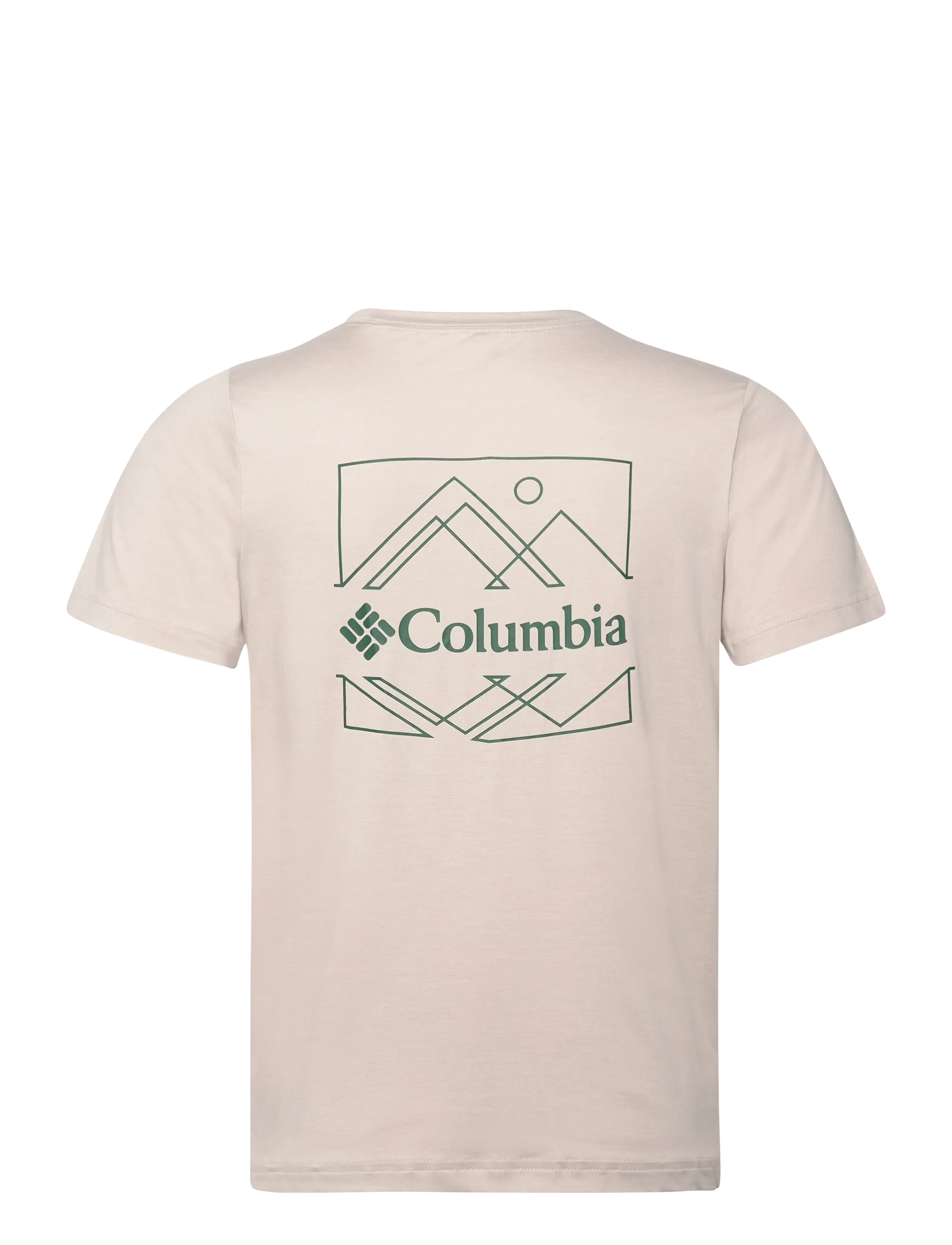 Columbia Sportswear - Kwick Hike Back Graphic SS Tee - t-shirts - dark stone heather, linescape - 1