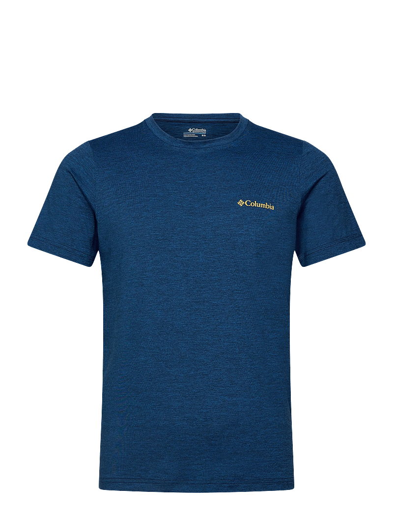 Columbia Sportswear - Kwick Hike Back Graphic SS Tee - t-shirts - collegiate navy heather, linescape - 0