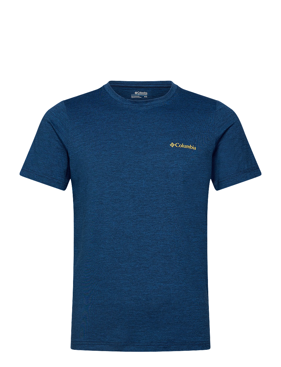 Columbia Sportswear - Kwick Hike Back Graphic SS Tee - oberteile & t-shirts - collegiate navy heather, linescape - 0