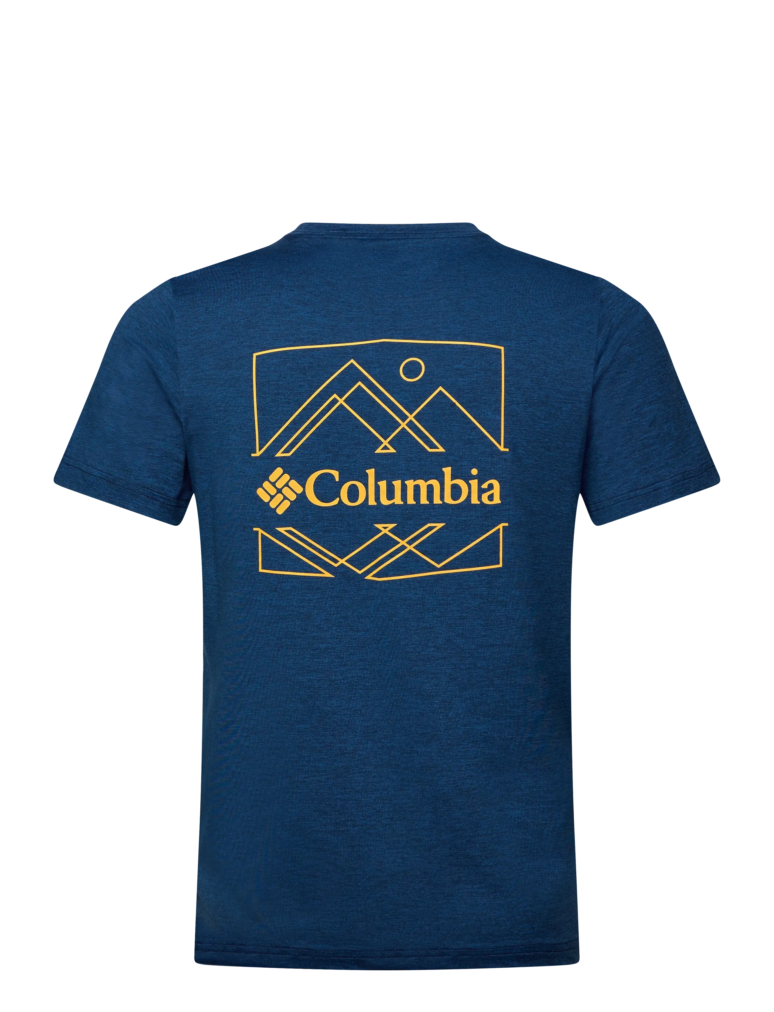 Columbia Sportswear - Kwick Hike Back Graphic SS Tee - t-shirts - collegiate navy heather, linescape - 1