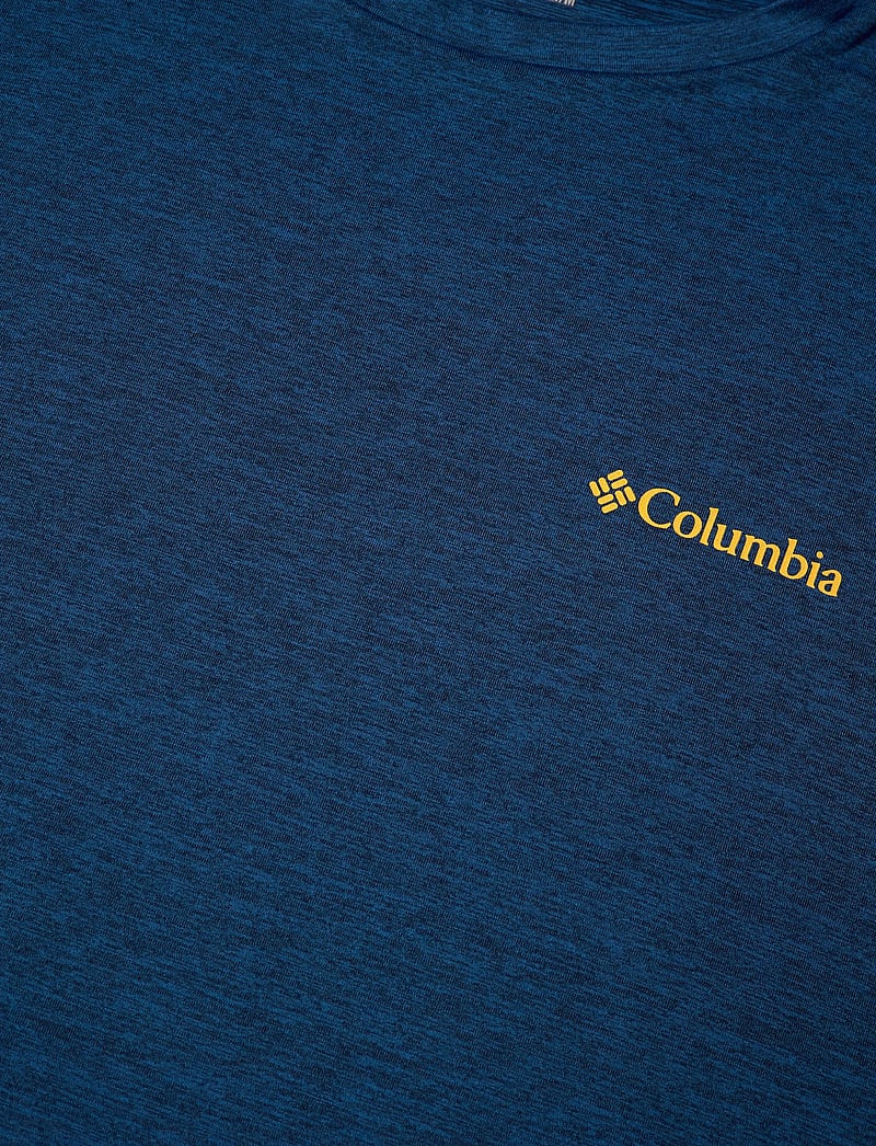 Columbia Sportswear - Kwick Hike Back Graphic SS Tee - t-shirts - collegiate navy heather, linescape - 2
