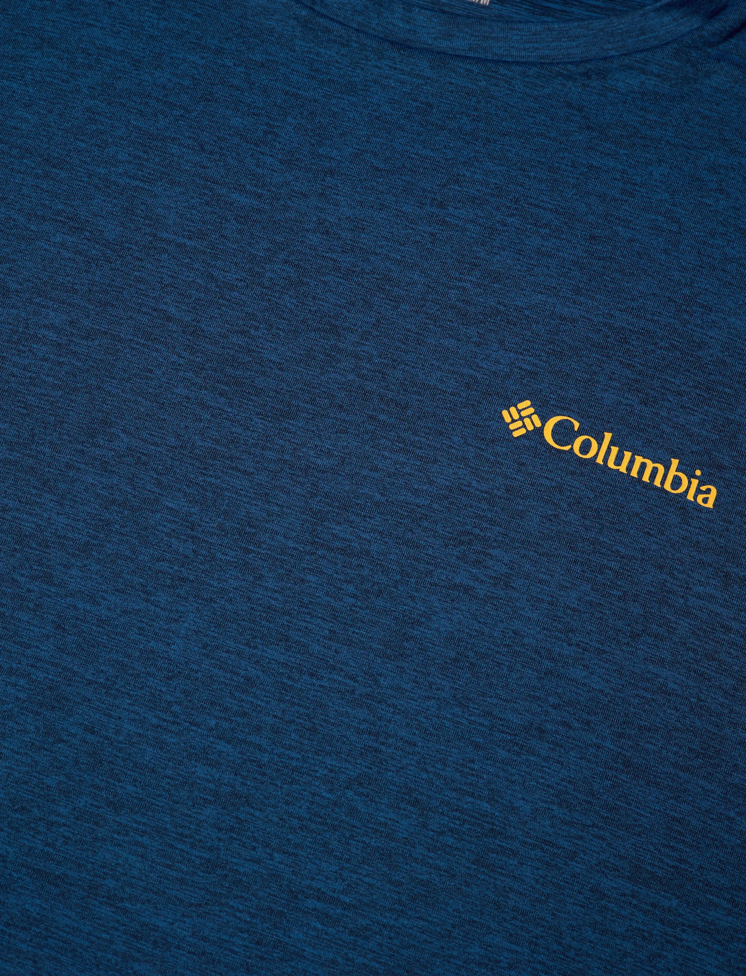 Columbia Sportswear - Kwick Hike Back Graphic SS Tee - t-shirts - collegiate navy heather, linescape - 2
