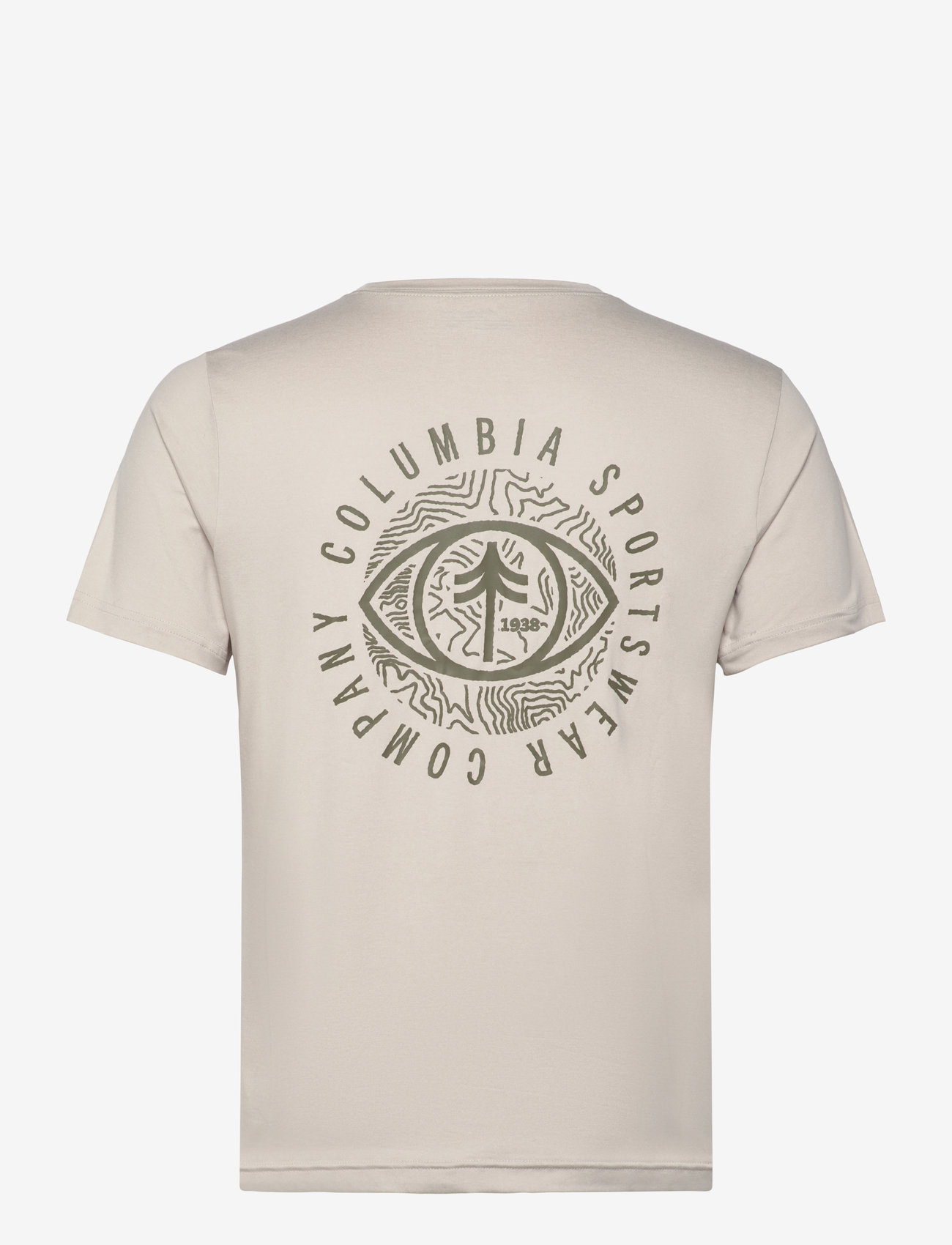 Columbia Sportswear - Kwick Hike Back Graphic SS Tee - oberteile & t-shirts - dark stone heather, planet watch - 1