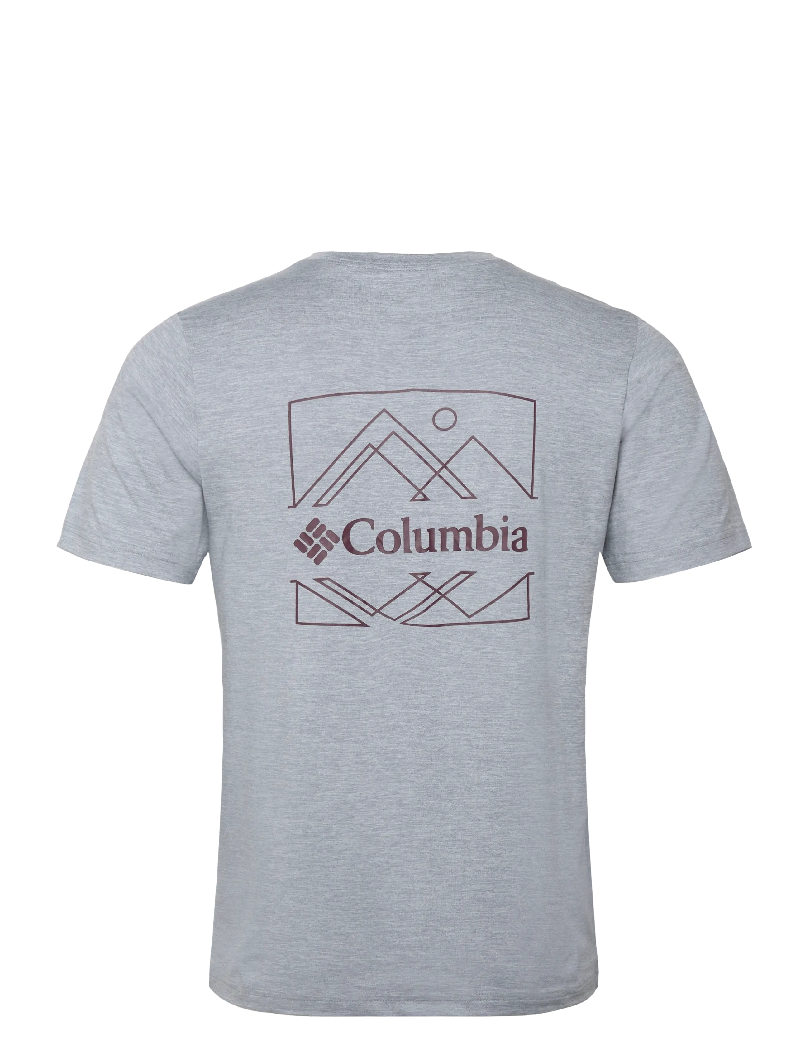 Columbia Sportswear - Kwick Hike Back Graphic SS Tee - t-shirts - tradewinds grey heather, linescape - 1