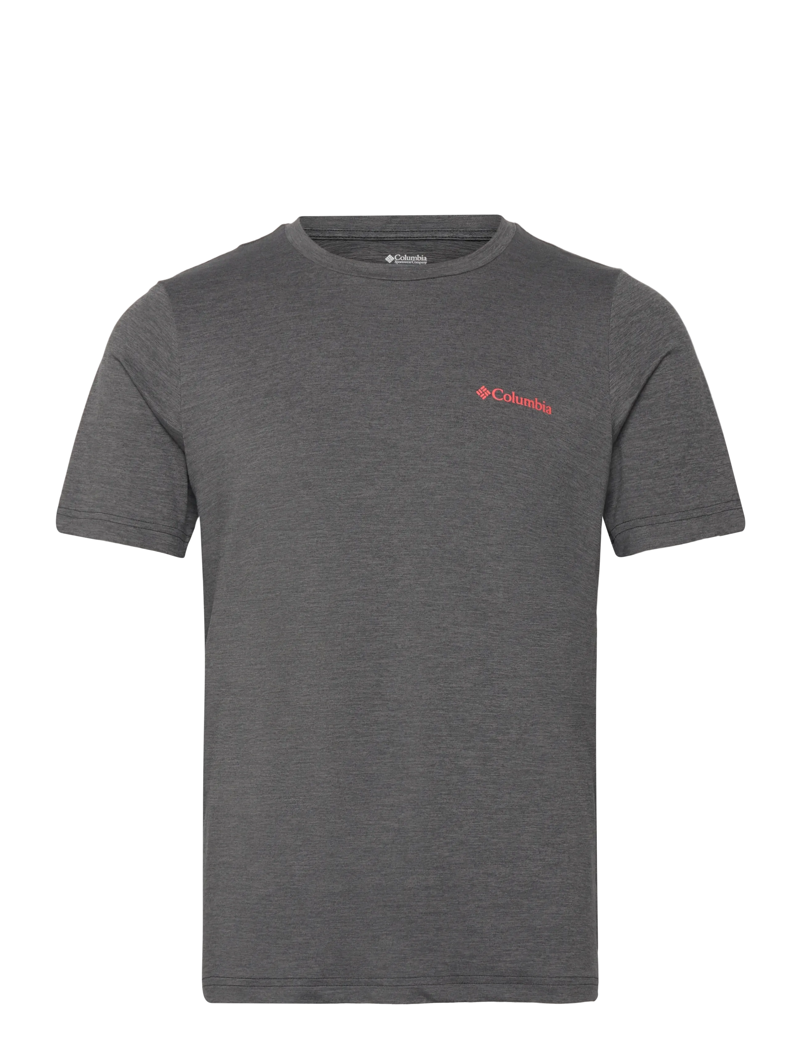 Columbia Sportswear Kwick Hike Back Graphic SS Tee - Columbia Sportswear - BLACK HEATHER, LINESCAPE / grey