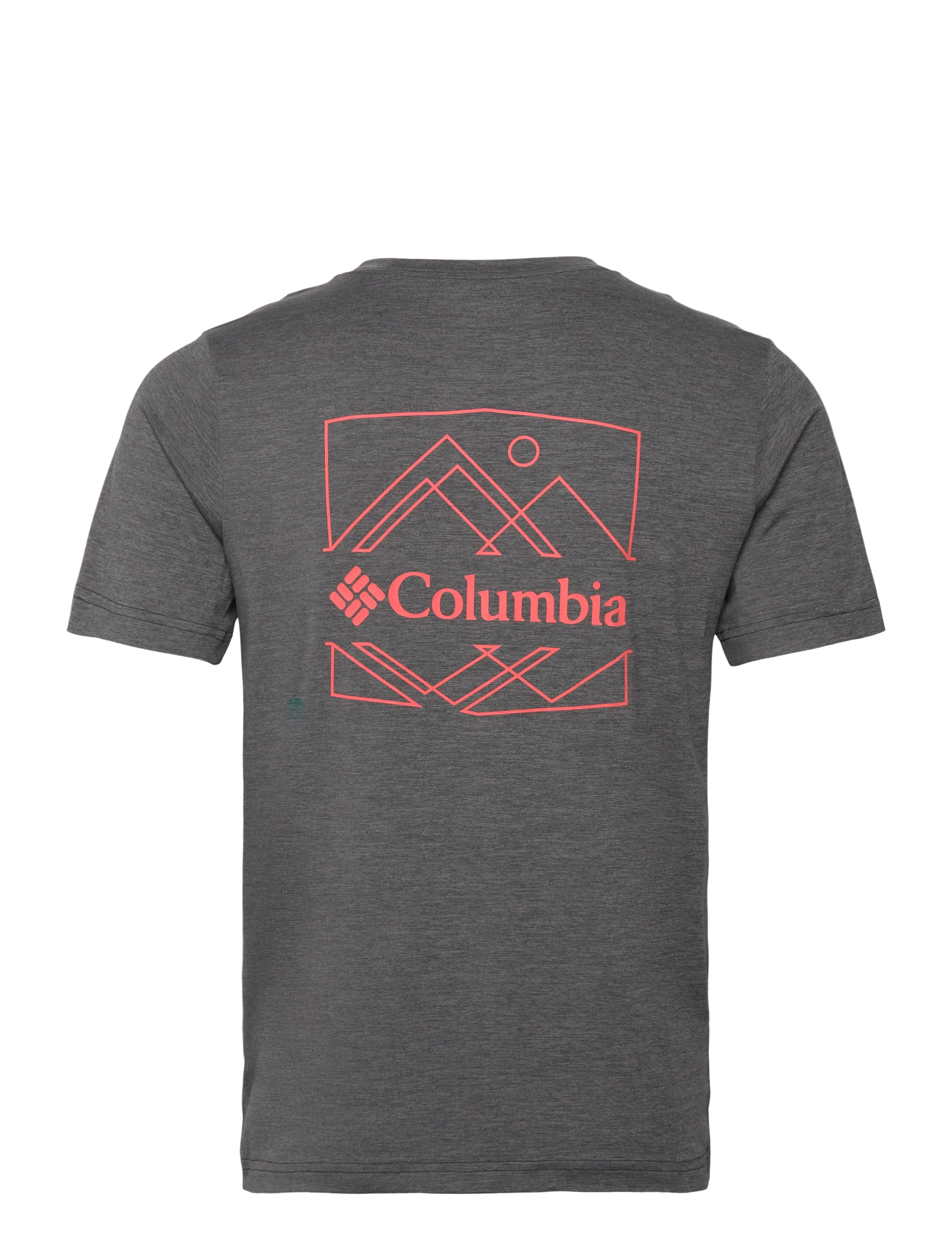 Columbia Sportswear - Kwick Hike Back Graphic SS Tee - t-shirts - black heather, linescape - 1