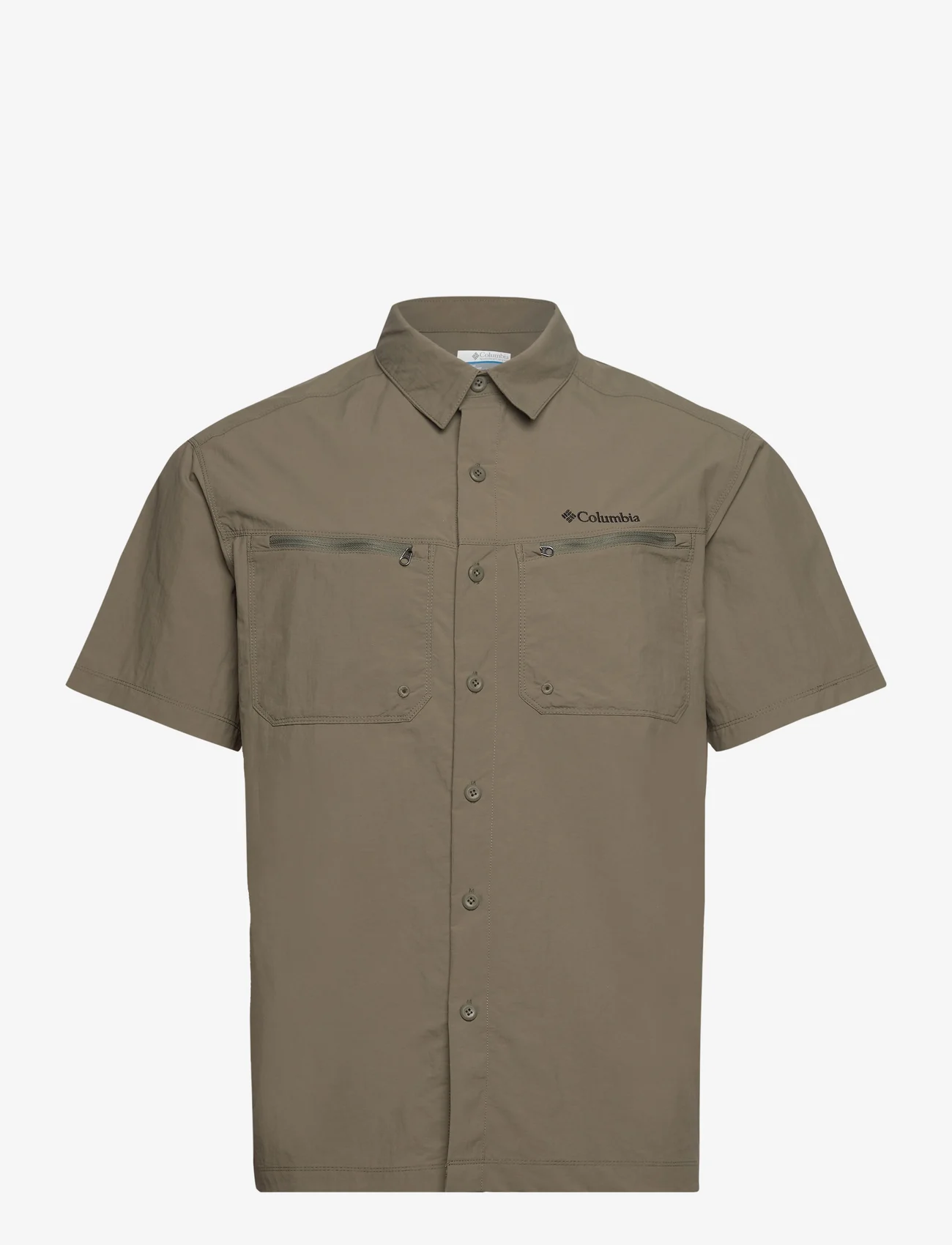 Columbia Sportswear - Mountaindale Outdoor SS Shirt - laisvalaikio marškiniai - stone green - 0