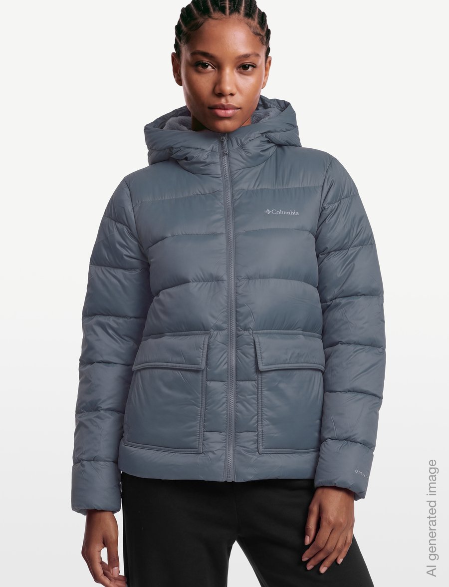 Columbia Sportswear - Harmony Falls Hooded Down Jacket - vinterjakker - sedona sage - 3