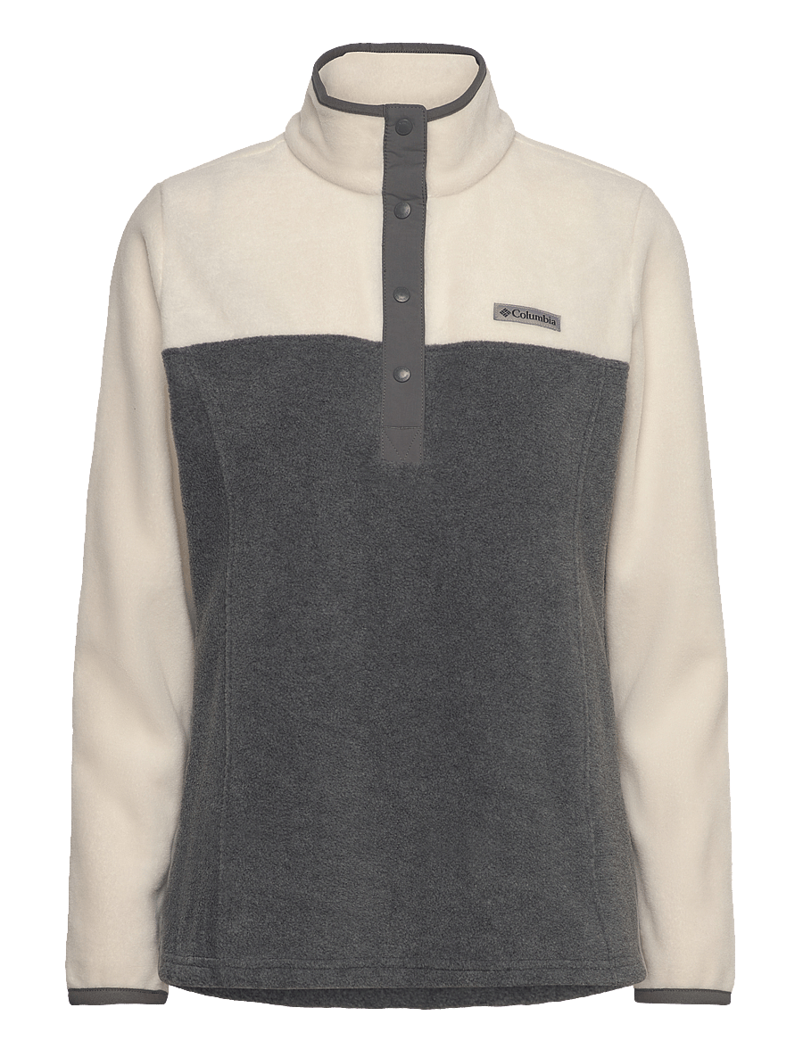 Columbia Sportswear - Benton Springs 1/2 Snap Pull Over II - oberteile - city grey heather, chalk - 0