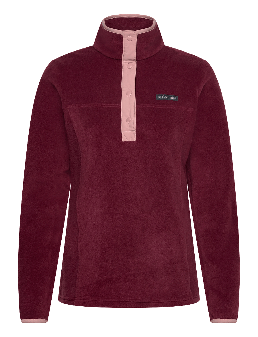 Columbia Sportswear - Benton Springs 1/2 Snap Pull Over II - oberteile - rich wine, eraser pink - 0