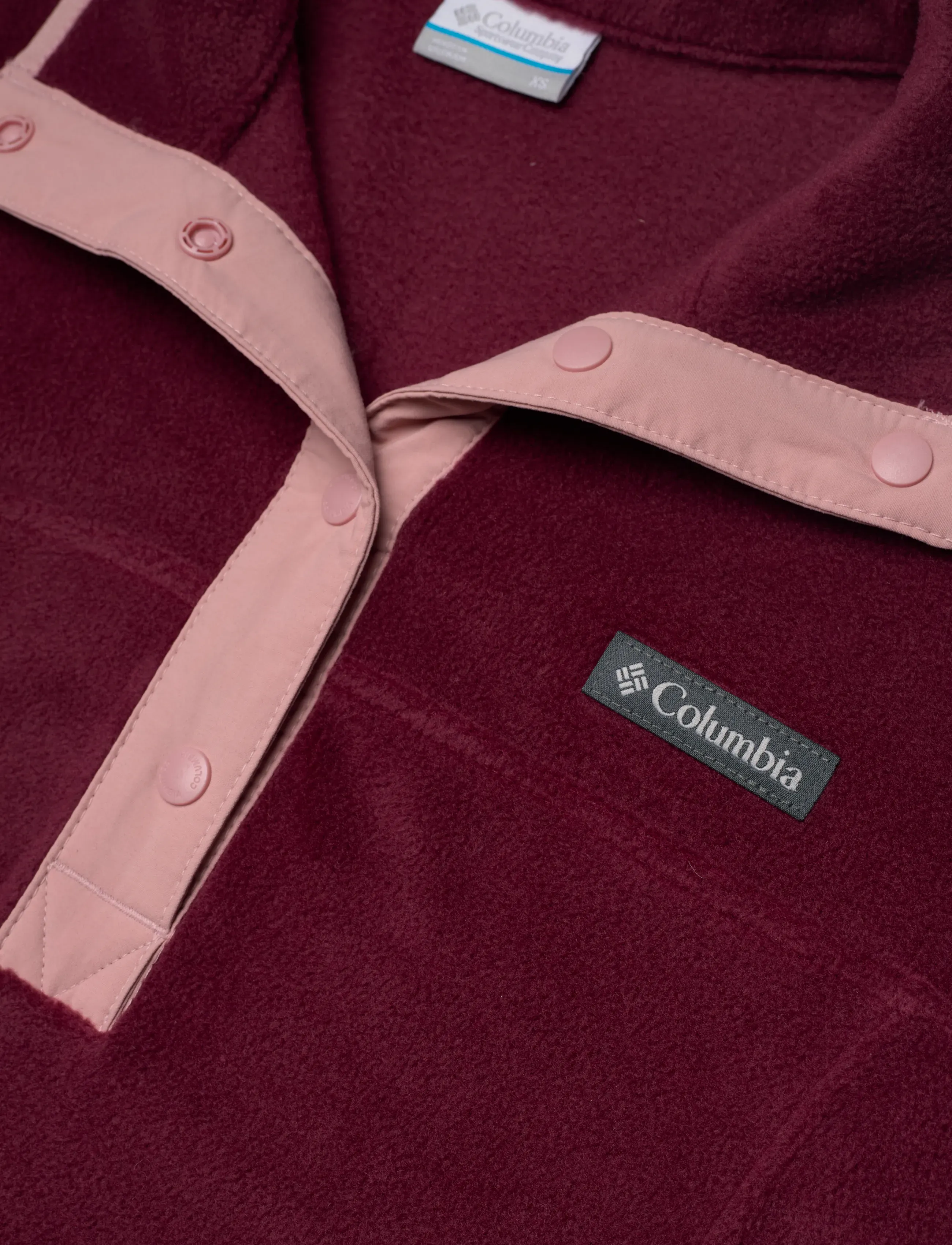 Columbia Sportswear - Benton Springs 1/2 Snap Pull Over II - oberteile - rich wine, eraser pink - 2