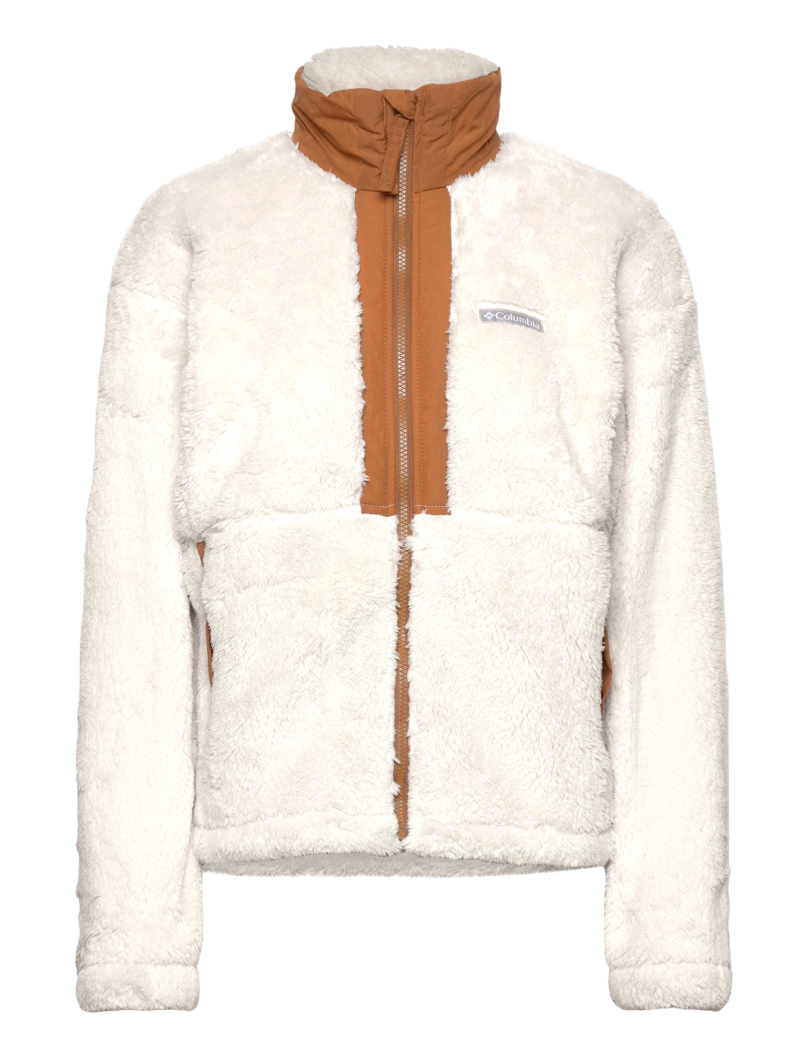 Columbia Sportswear Boundless Discovery Sherpa Full Zip II - Clothing - CHALK, CAMEL BROWN / white