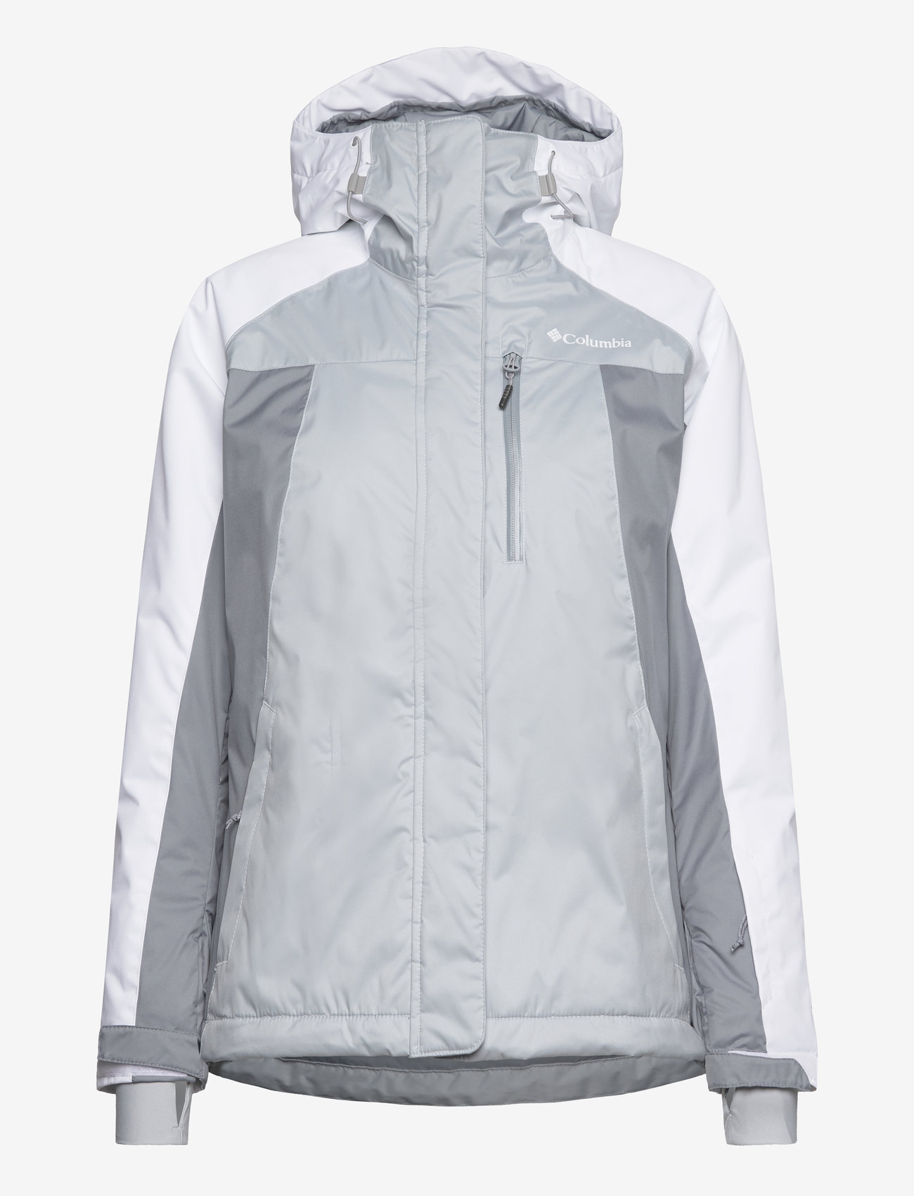 Columbia Sportswear - Snowy Summit Insulated Jacket - ski jackets - cirrus grey, tradewinds grey, white dbby - 0