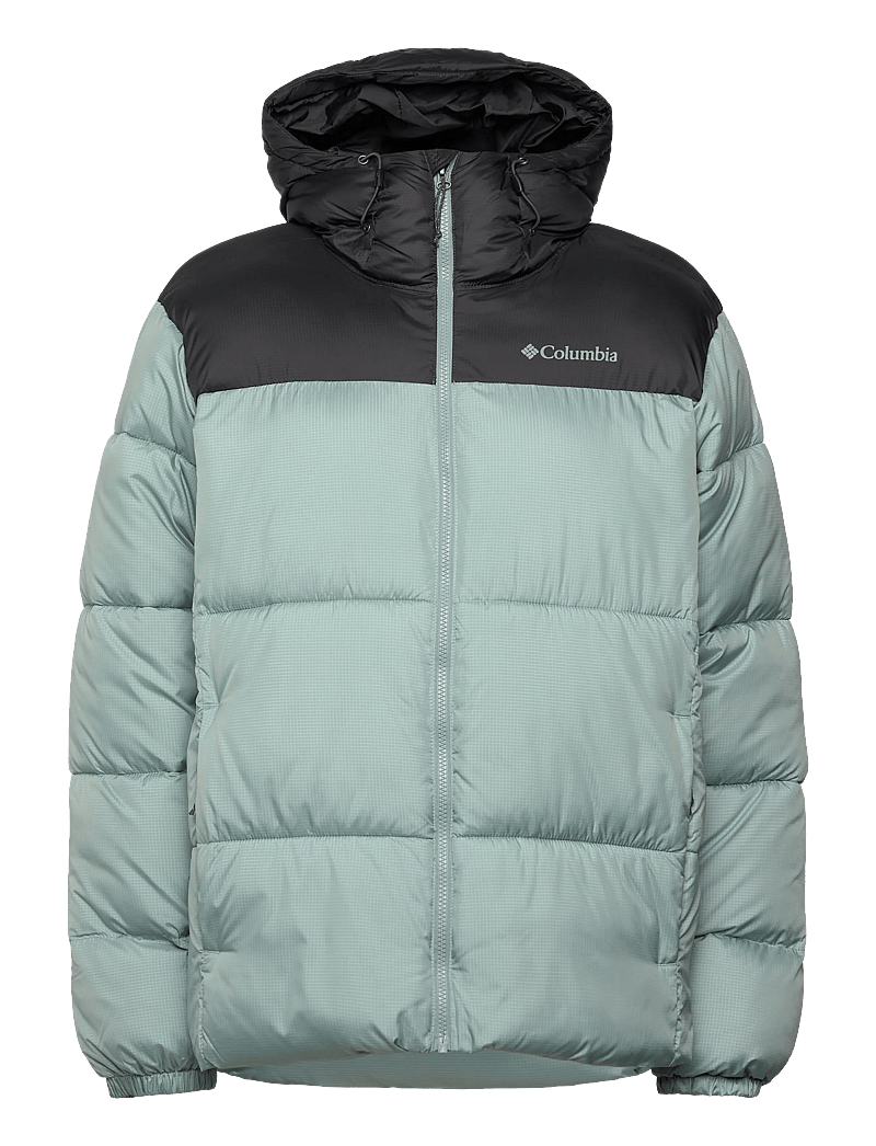 Columbia Sportswear - Puffect II Hooded Jacket - sulejoped ja voodriga joped - crushed blue, shark - 0