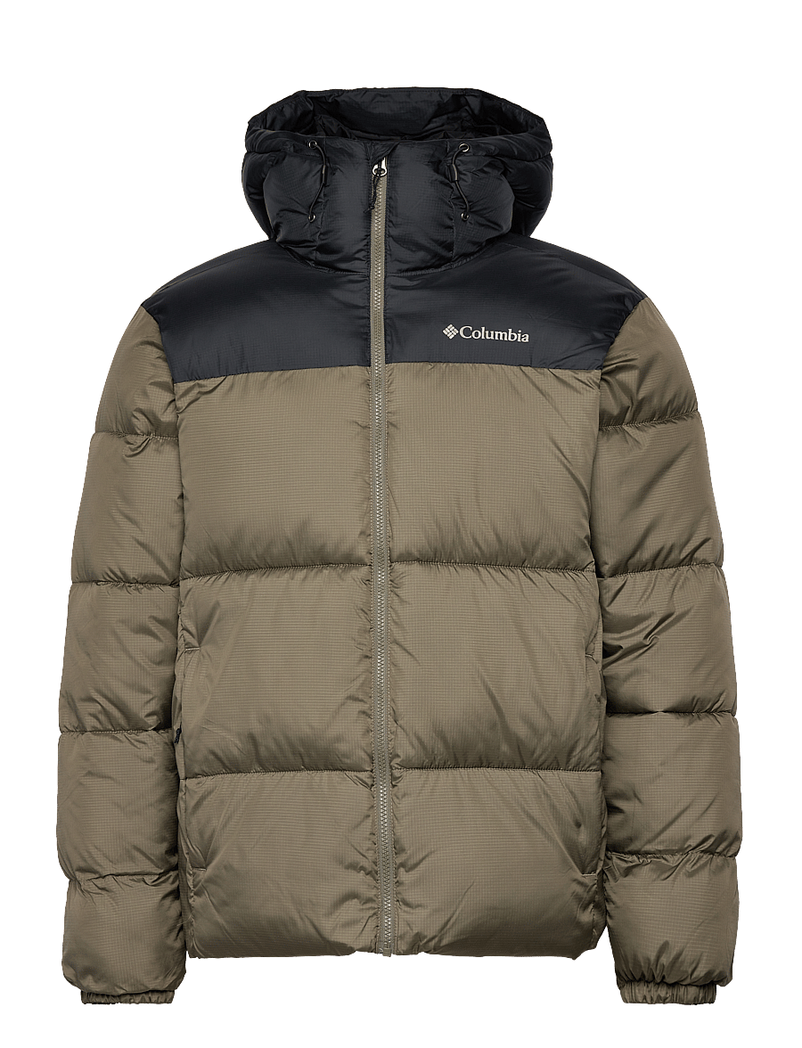 Columbia Sportswear - Puffect II Hooded Jacket - dunjakker - stone green, black - 0