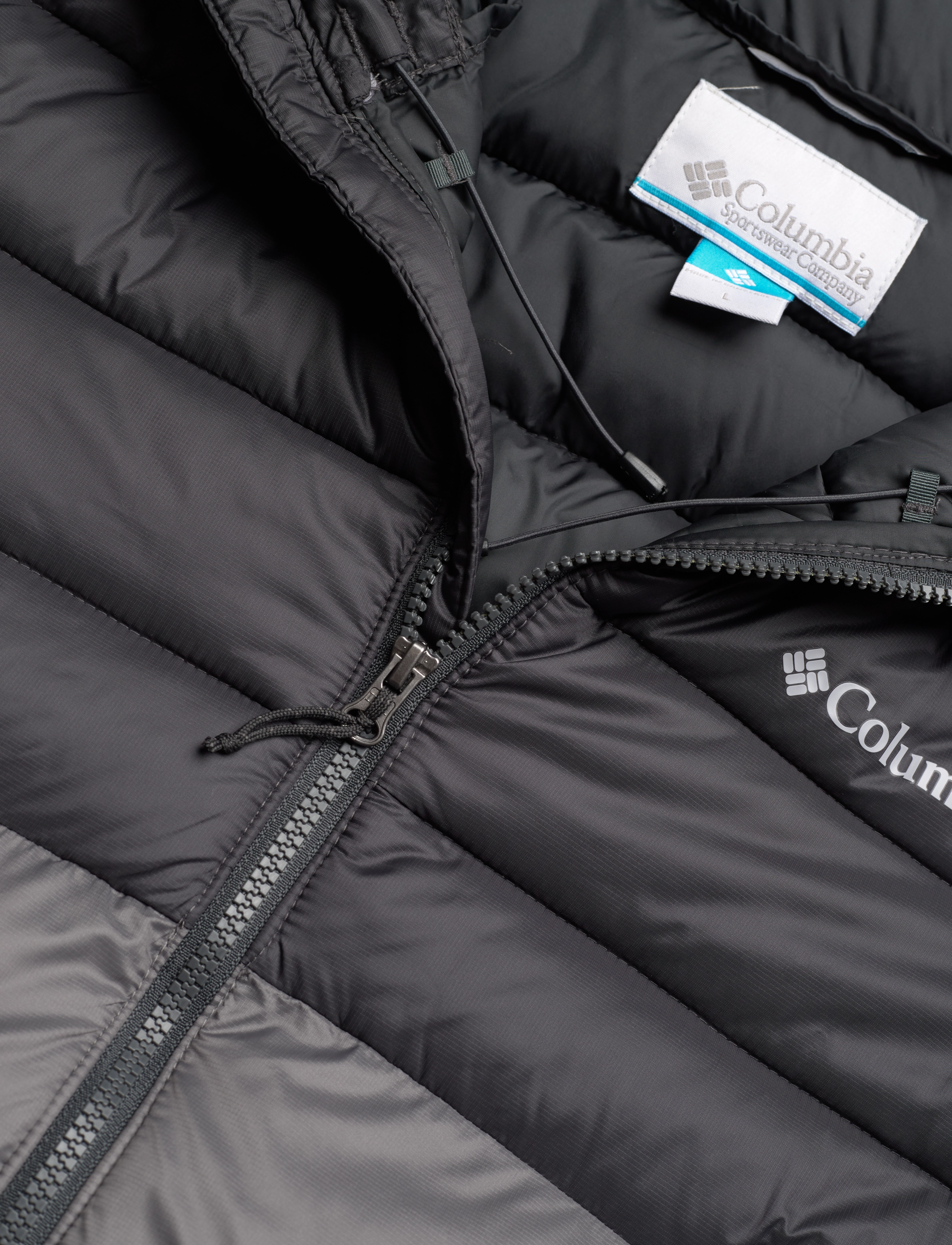 Columbia Sportswear - Buck Butte II Insulated Hooded Jacket - dunjackor - city grey, shark - 2