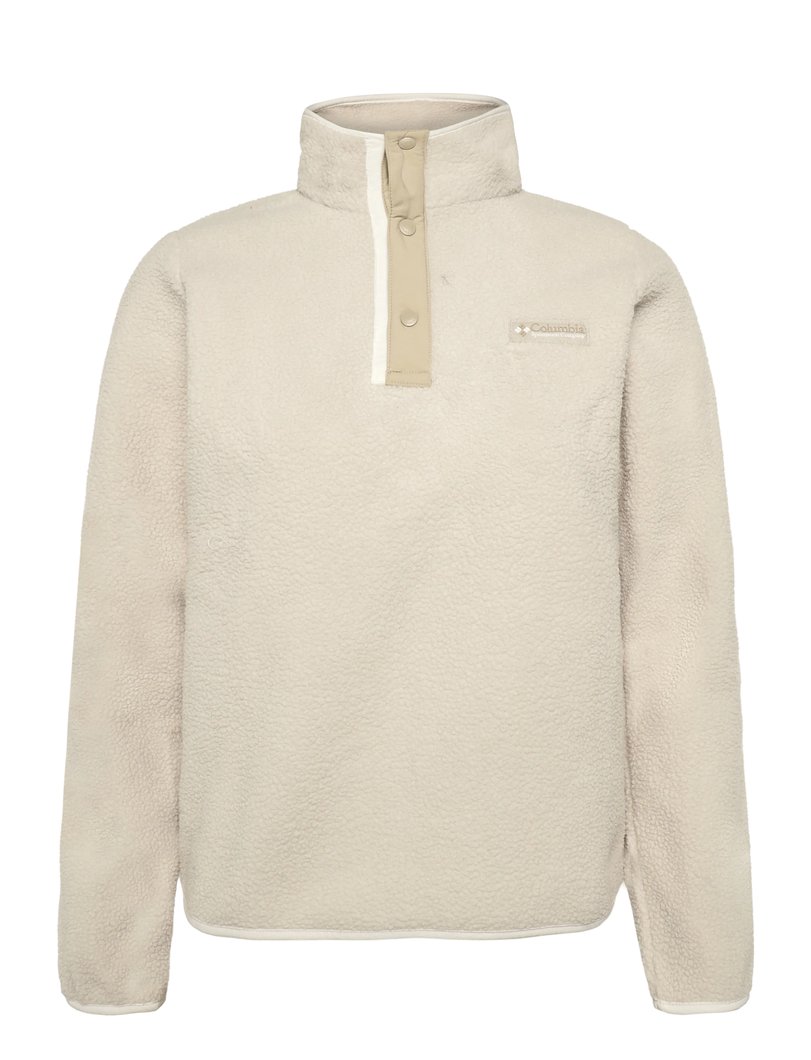 Columbia Sportswear Helvetia II Half Snap Fleece - Joped - DARK STONE, ANCIENT FOSSIL / cream