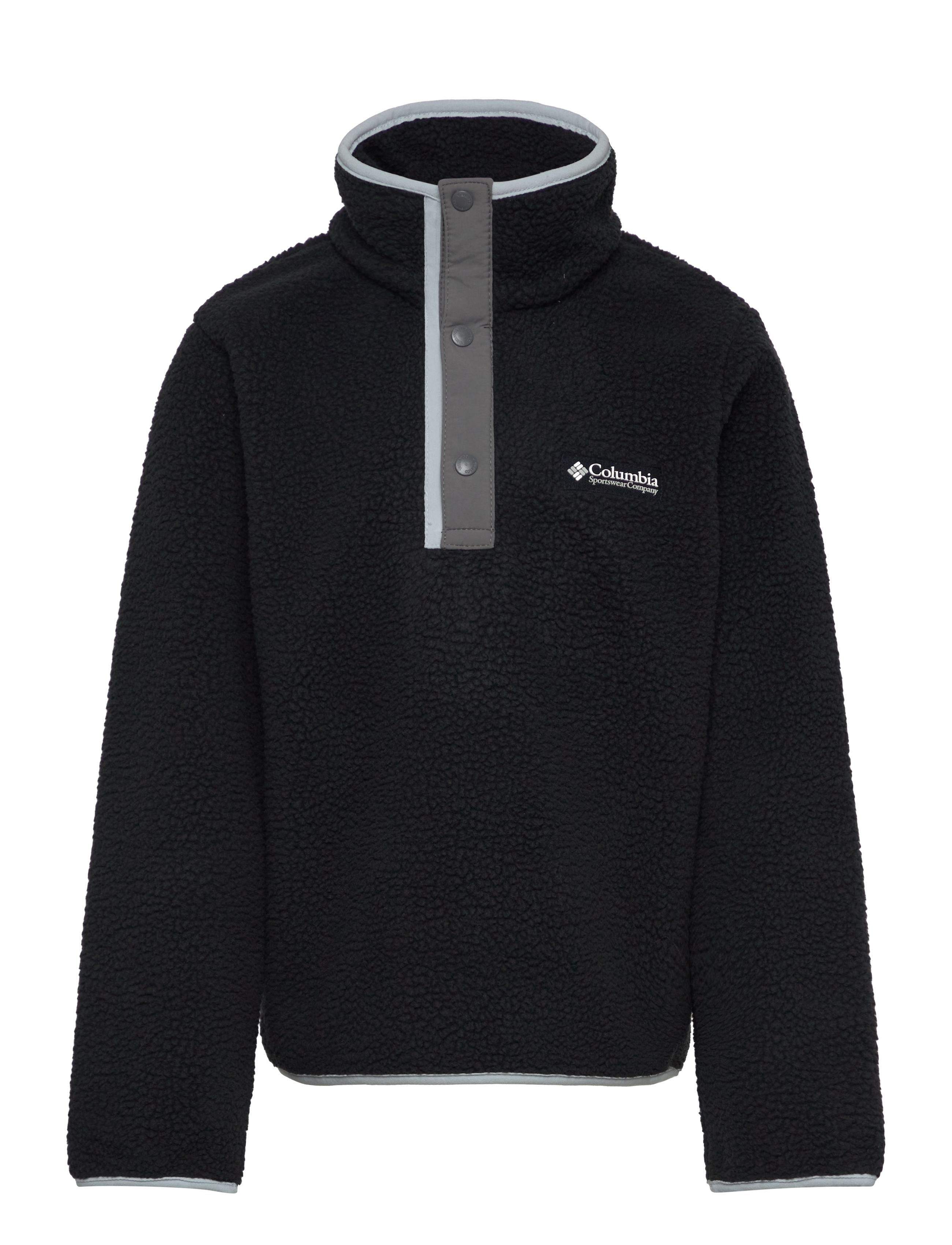 Columbia Sportswear Helvetia II Half Snap Fleece - 4 for 3 - BLACK, CITY GREY / black