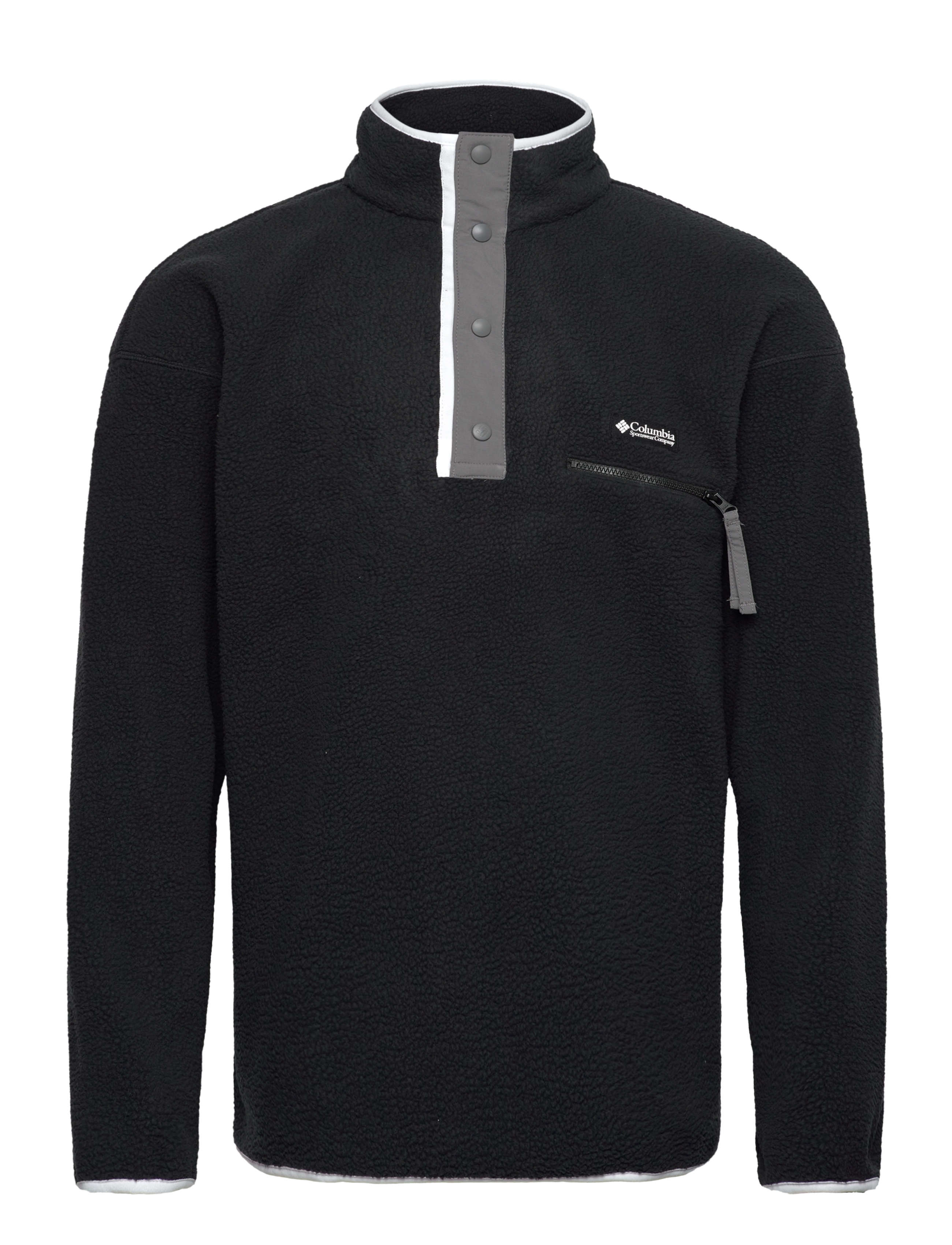 Columbia Sportswear Helvetia Ii Half Snap Fleece, S, Black, Sport Clothing > Sport Fleeces & Midlayers, Herre