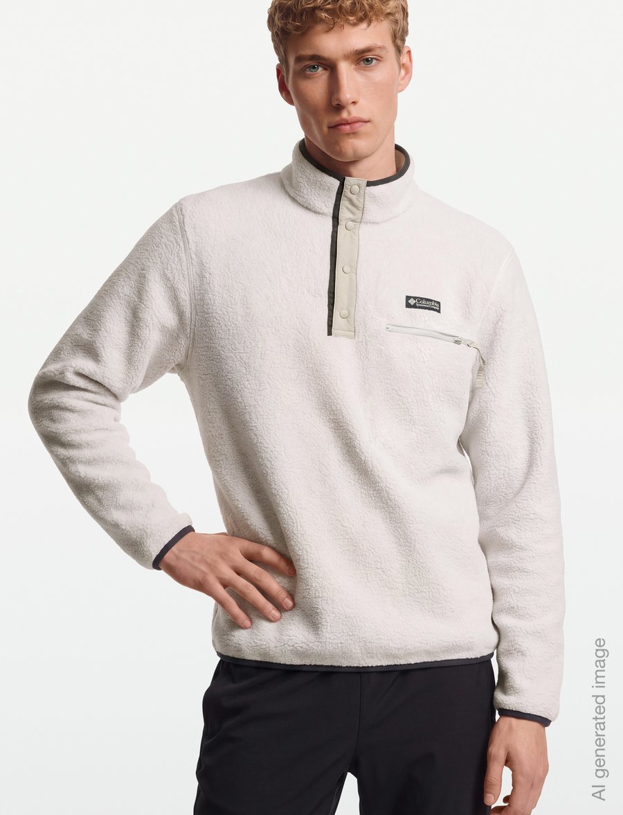 Columbia Sportswear - Helvetia II Half Snap Fleece - fleece & midlayer - dark stone - 3
