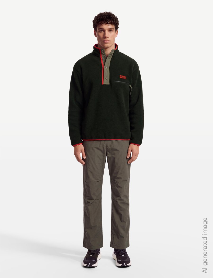 Columbia Sportswear - Helvetia II Half Snap Fleece - fleece & midlayer - greenscape - 0