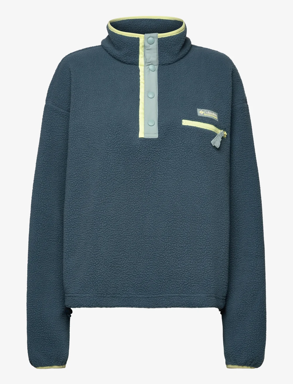 Columbia Sportswear - Helvetia II Cropped Half Snap Fleece - fleece & mellanlager - everblue, crushed blue, citron haze - 0
