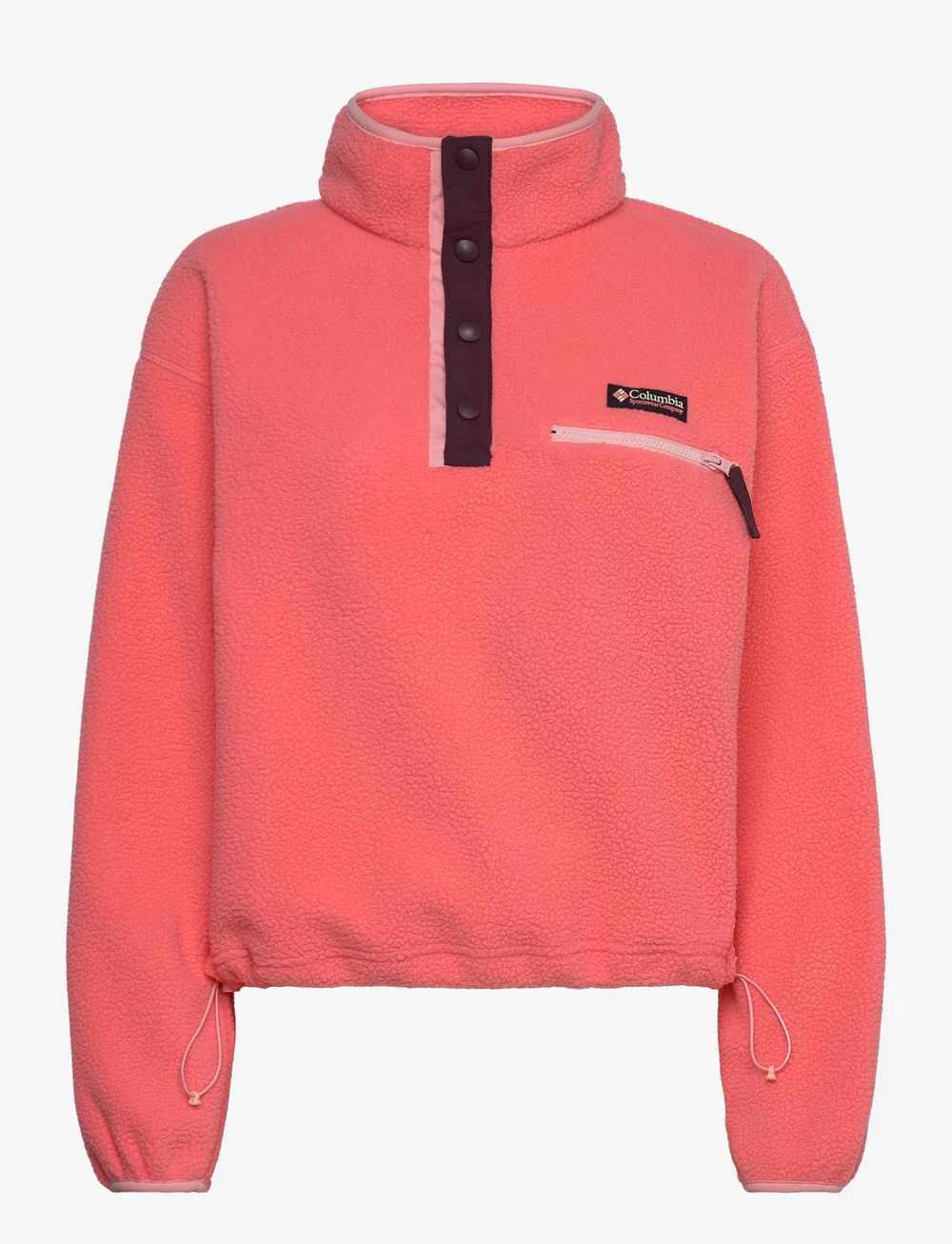 Columbia Sportswear - Helvetia II Cropped Half Snap Fleece - fleeces & midlayers - alpenglow - 0