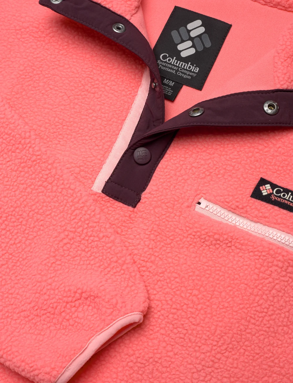 Columbia Sportswear - Helvetia II Cropped Half Snap Fleece - fleeces & midlayers - alpenglow - 2