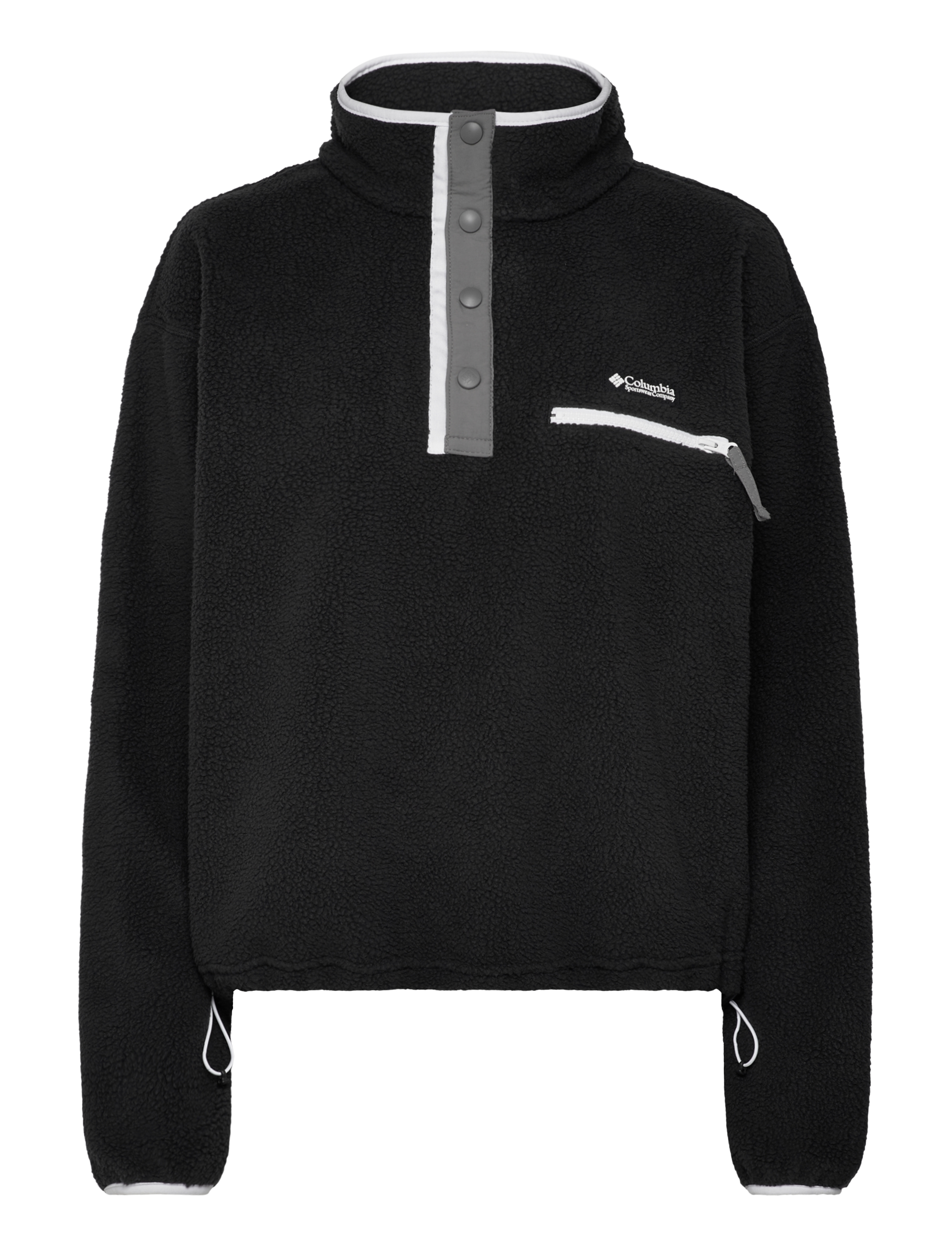 Columbia Sportswear Helvetia Ii Cropped Half Snap Fleece, XS, Black, Sport Clothing > Sport Fleeces & Midlayers, Dame