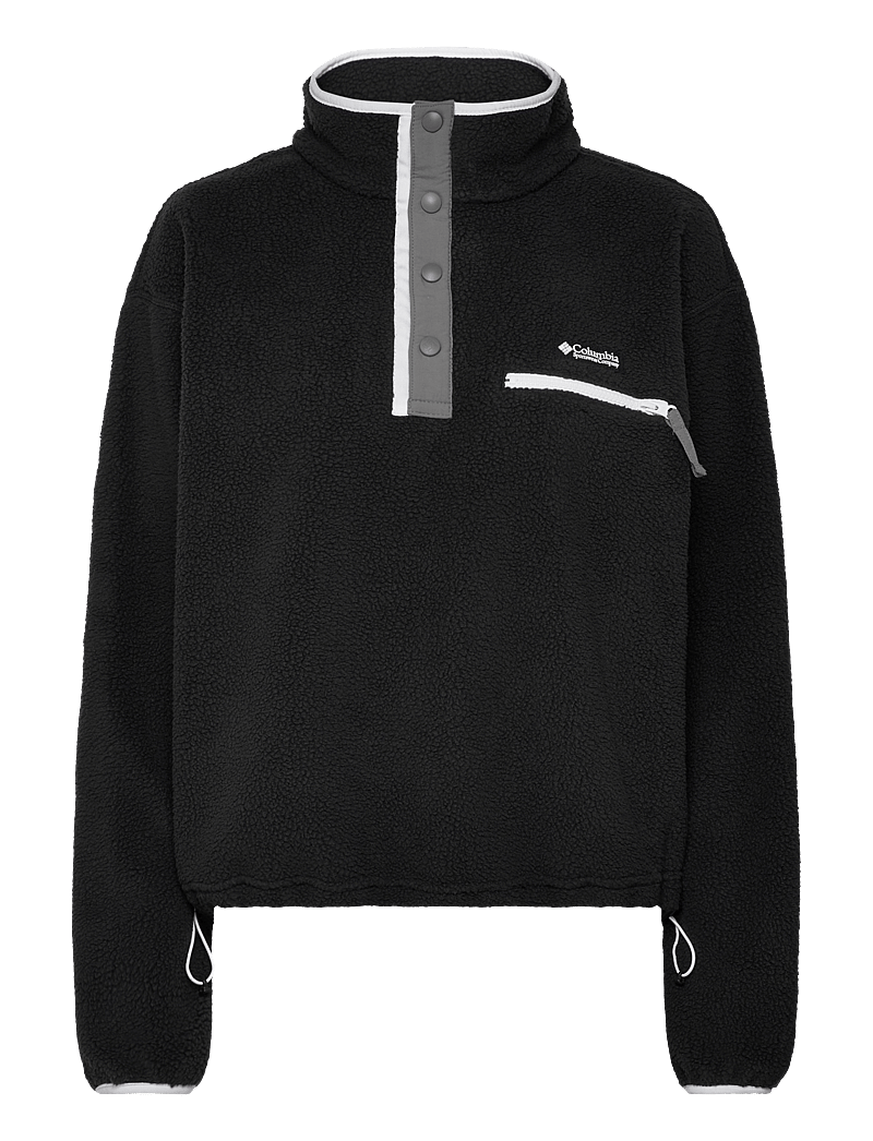 Columbia Sportswear - Helvetia II Cropped Half Snap Fleece - fleeces & midlayers - black - 0