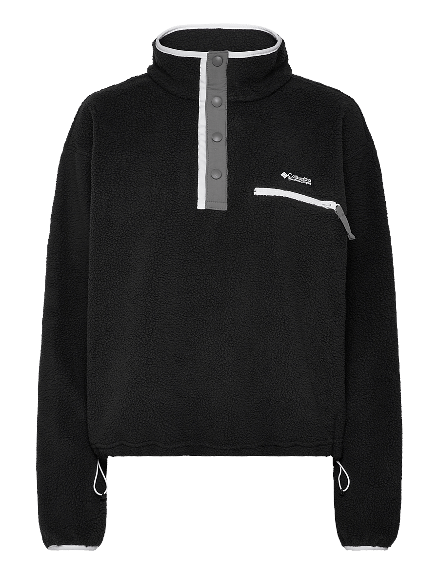 Columbia Sportswear - Helvetia II Cropped Half Snap Fleece - góry - black - 0