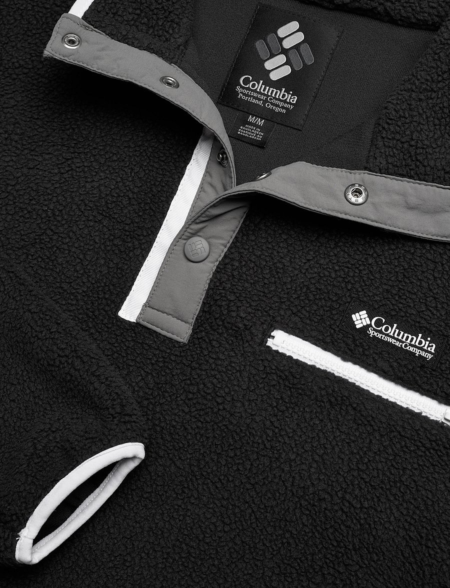 Columbia Sportswear - Helvetia II Cropped Half Snap Fleece - góry - black - 2