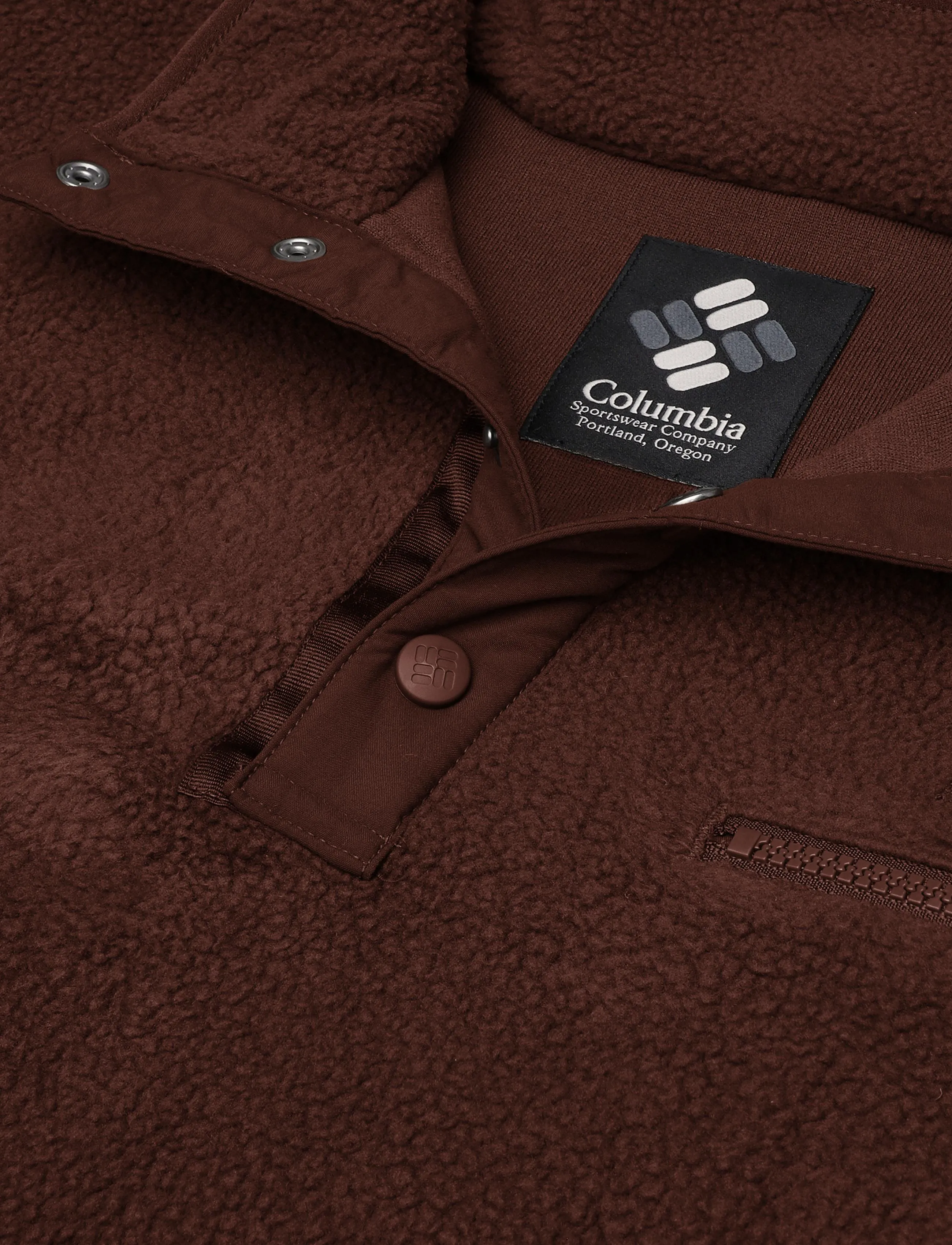 Columbia Sportswear - Helvetia II Cropped Half Snap Fleece - oberteile - tobacco - 2