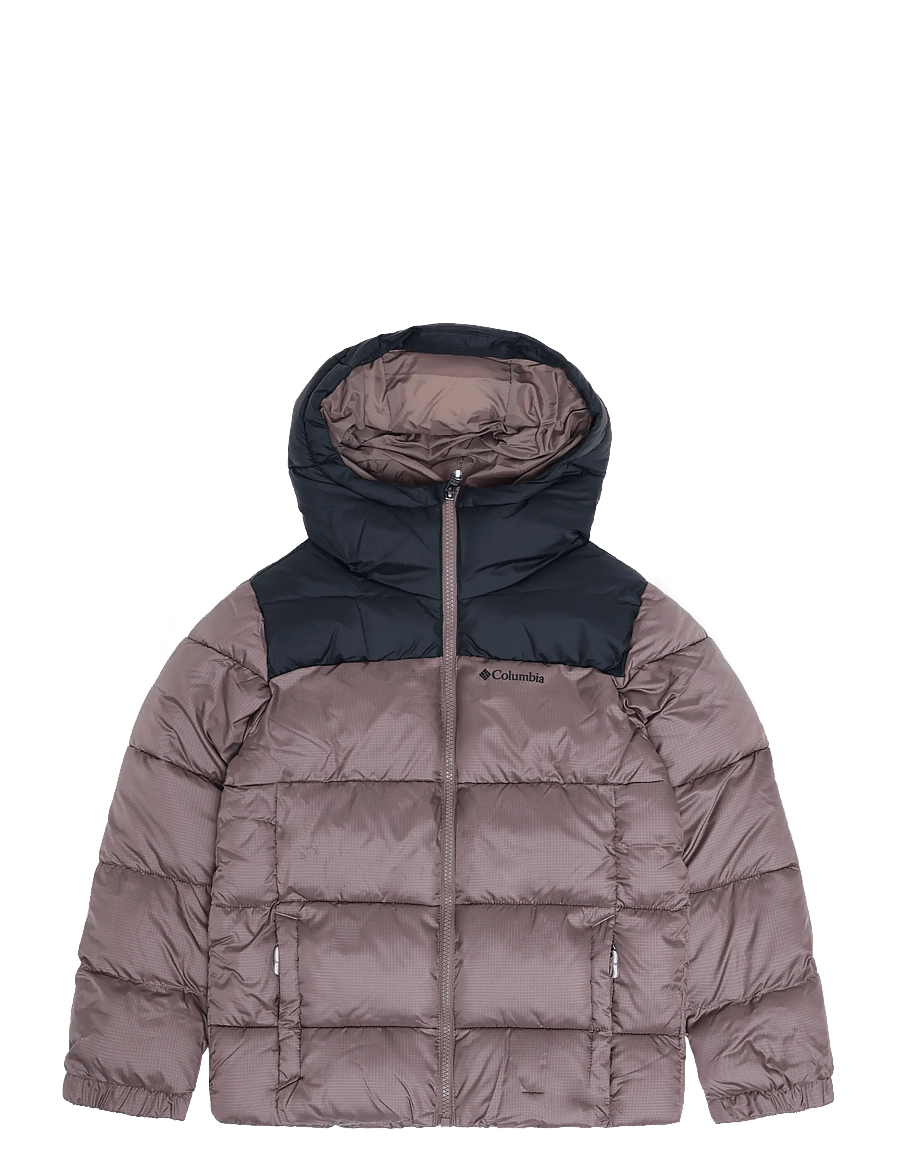 Columbia Sportswear - Puffect Hooded Jacket - isolerede jakker - iron, black - 0