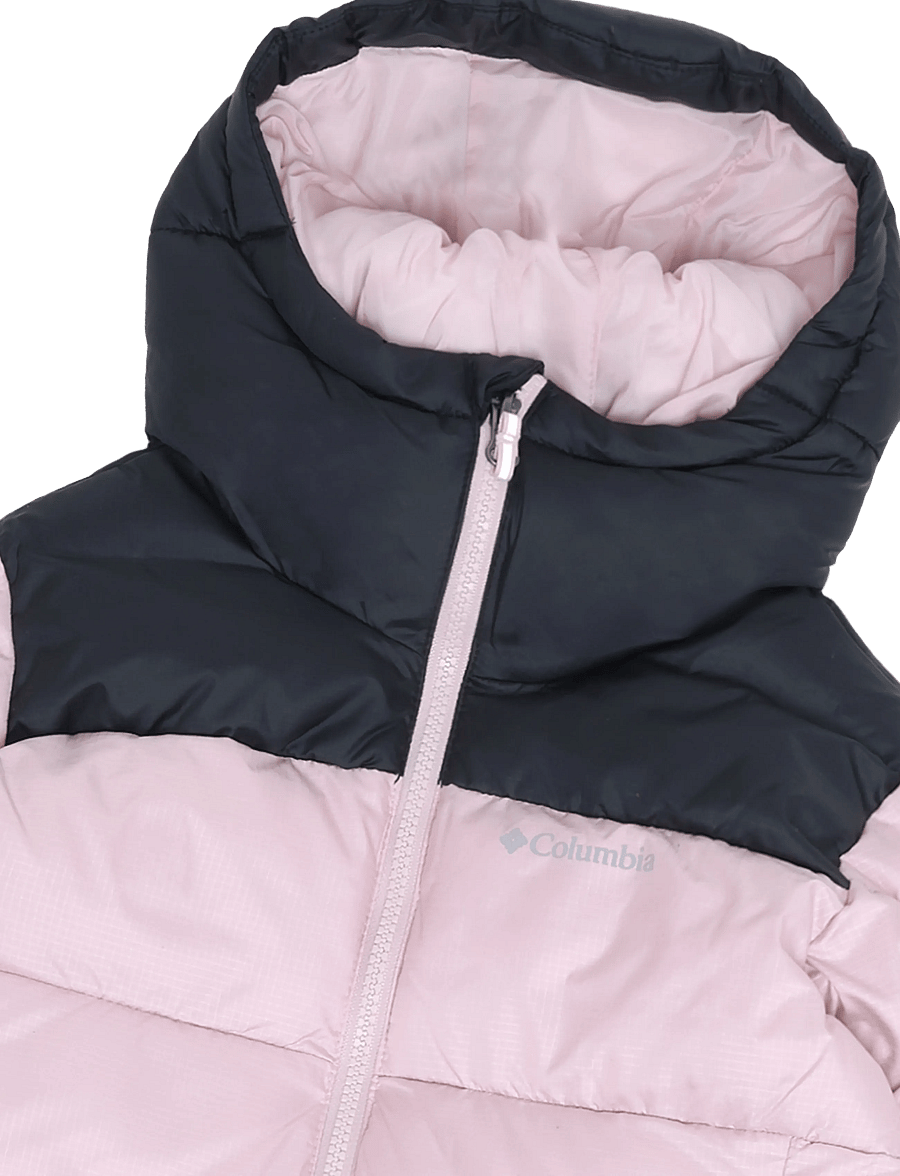 Columbia Sportswear - Puffect Hooded Jacket - paksud joped - mineral pink, black - 2