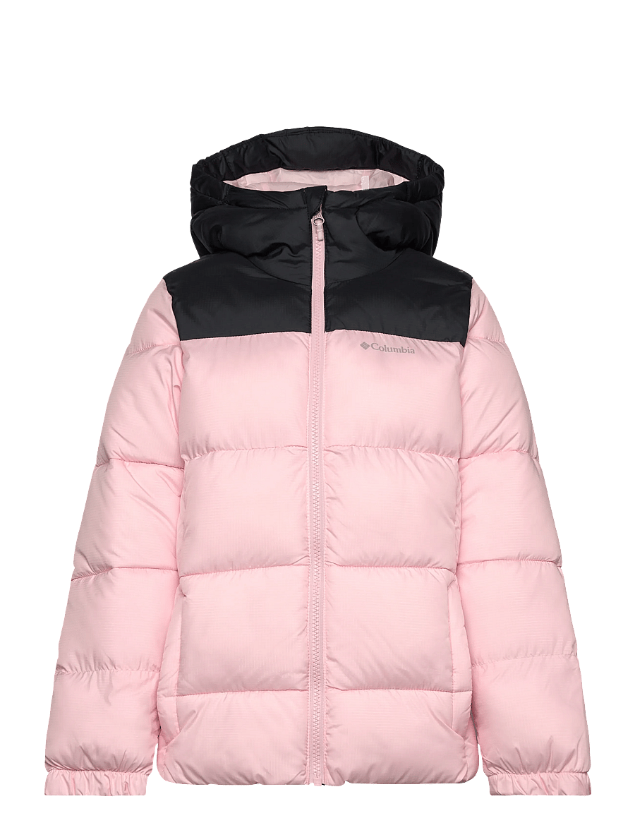 Columbia Sportswear - Puffect Hooded Jacket - isolerede jakker - satin pink, black - 0