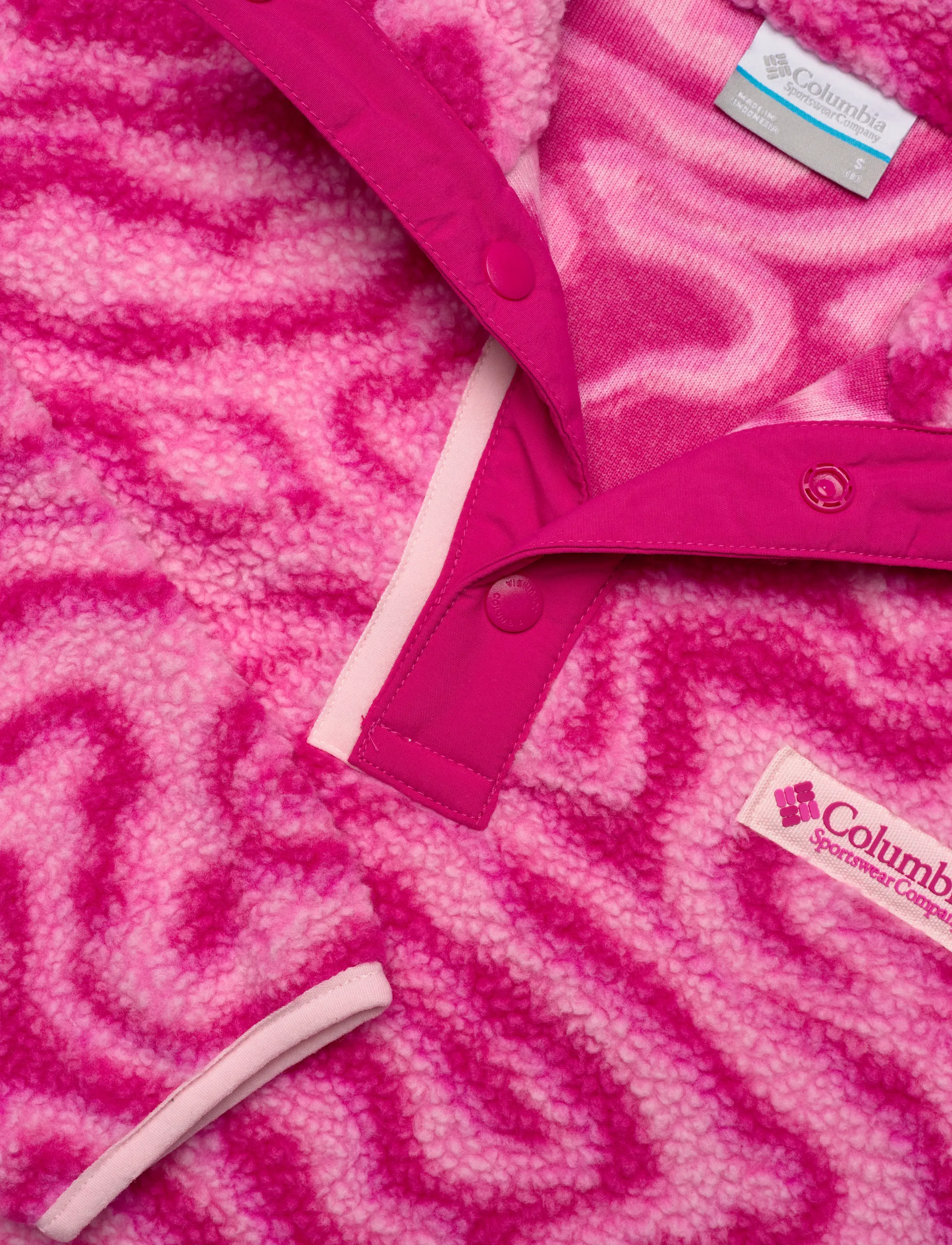 Columbia Sportswear - Helvetia II Printed Half Snap Fleece - isolerede jakker - guava pink topoglitch, guava pink - 2