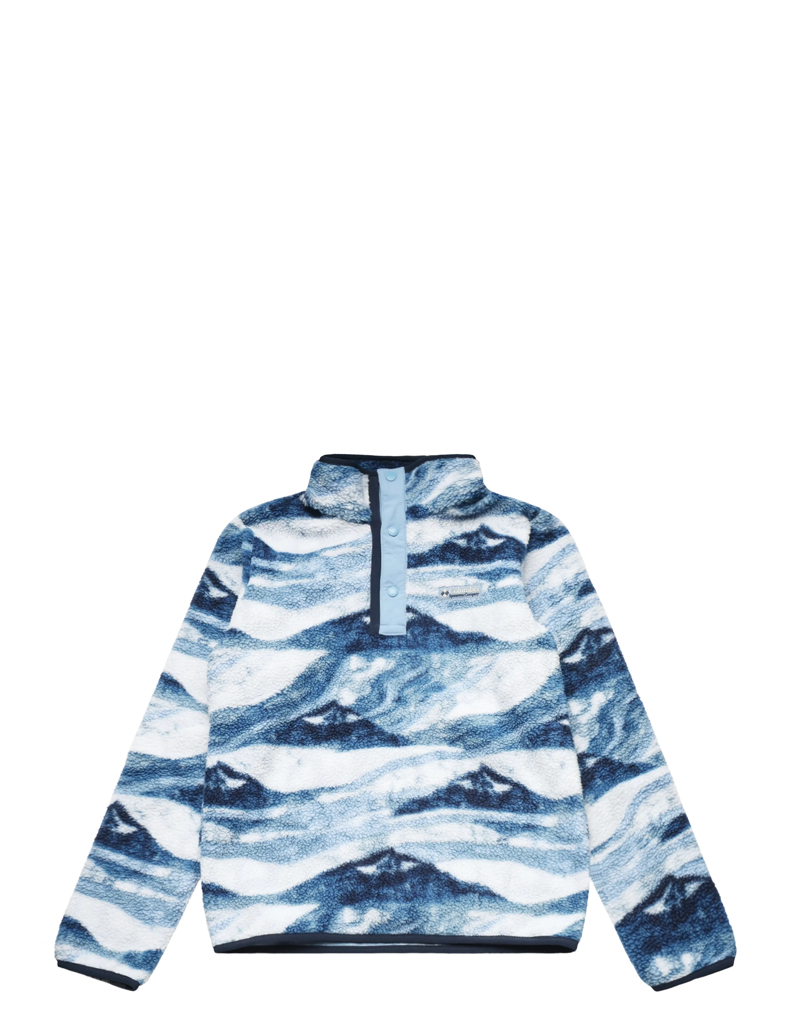 Columbia Sportswear Helvetia II Printed Half Snap Fleece - Jacken - RAINY DAY SUMMITS TONAL, RAINY DAY / blue